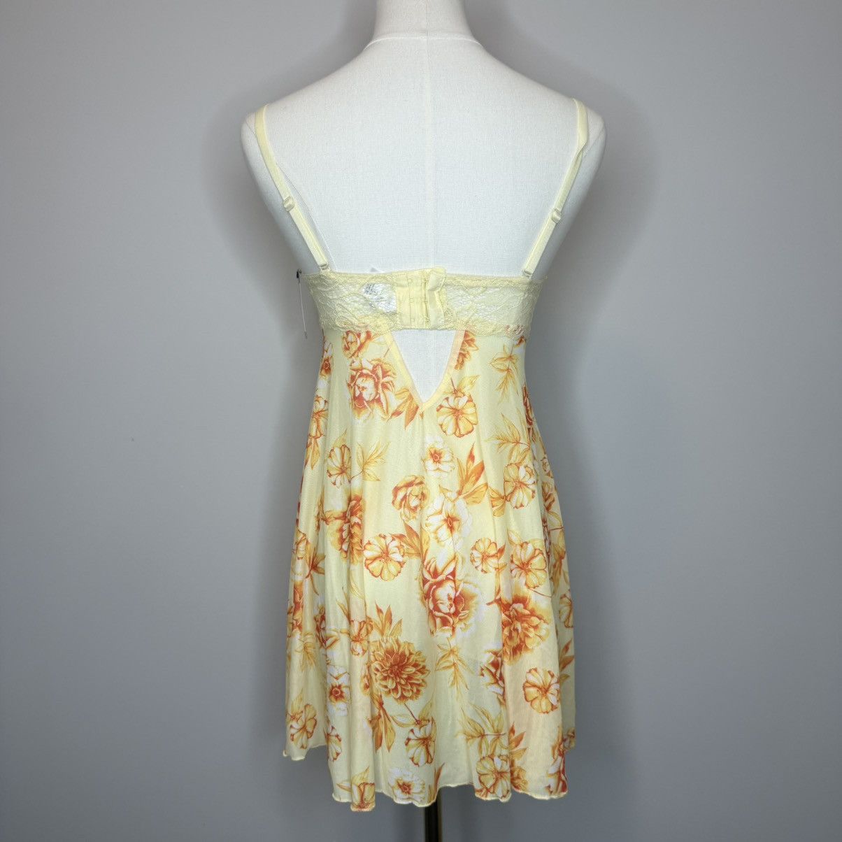 Other French Affair Anise Flower Lace Robe - Yellow Floral M Size M / US 6-8 / IT 42-44 - 3 Thumbnail