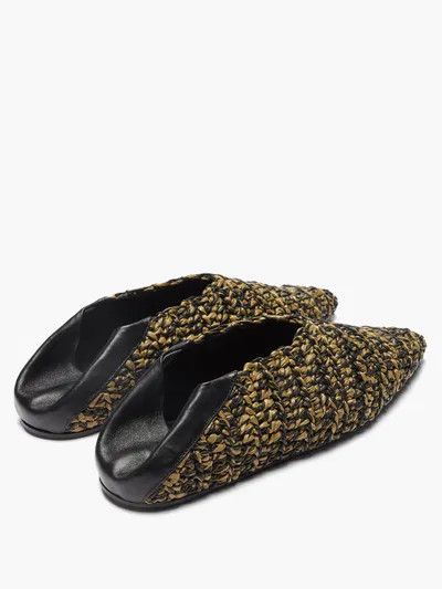 Jil Sander o1y1025 Balet Flats in Mustard/Black Size US 5 / IT 35 - 2 Thumbnail