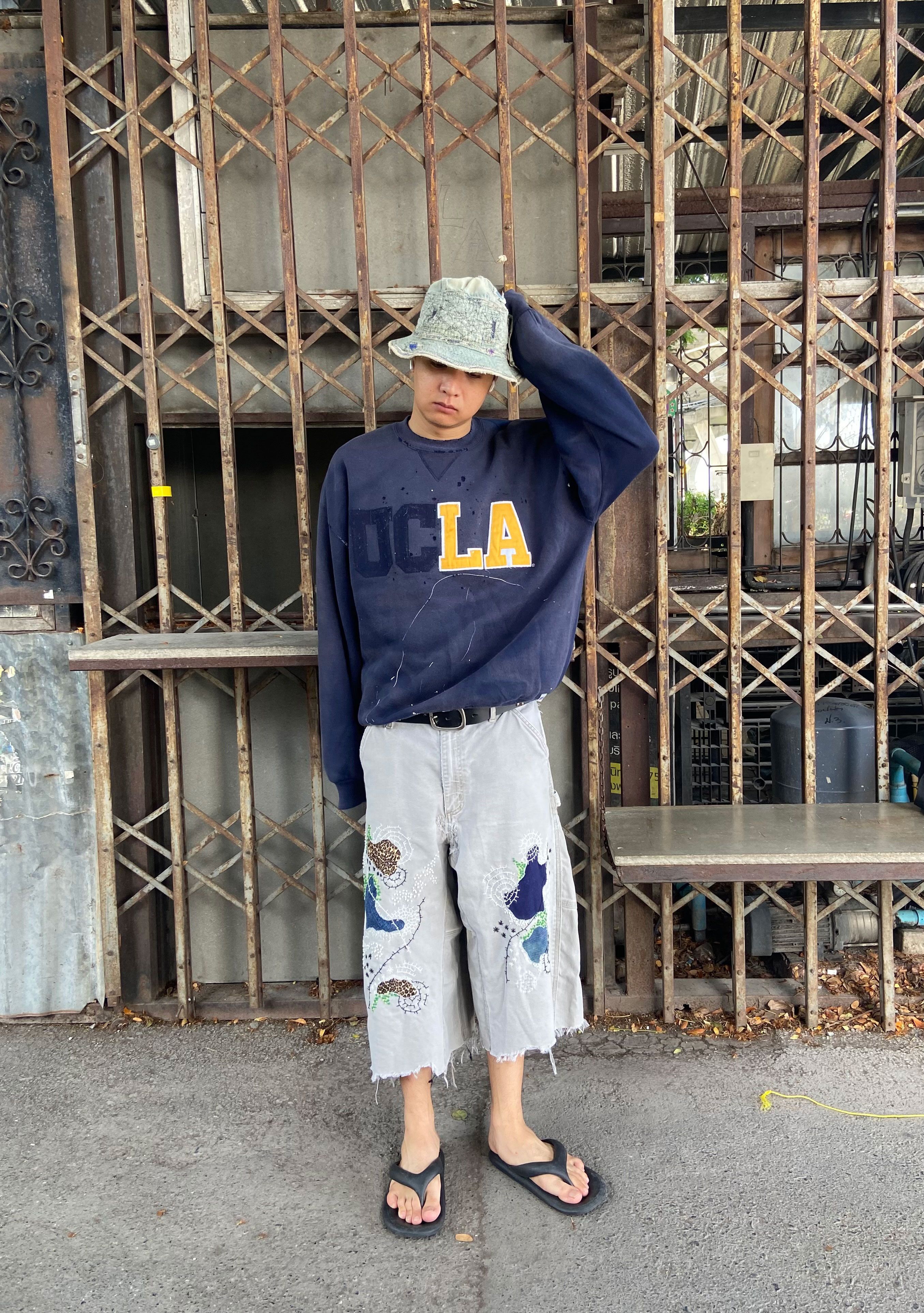 Japanese Brand Boro Patchwork Carhartt Carpenter Size US 34 / EU 50 - 10 Thumbnail