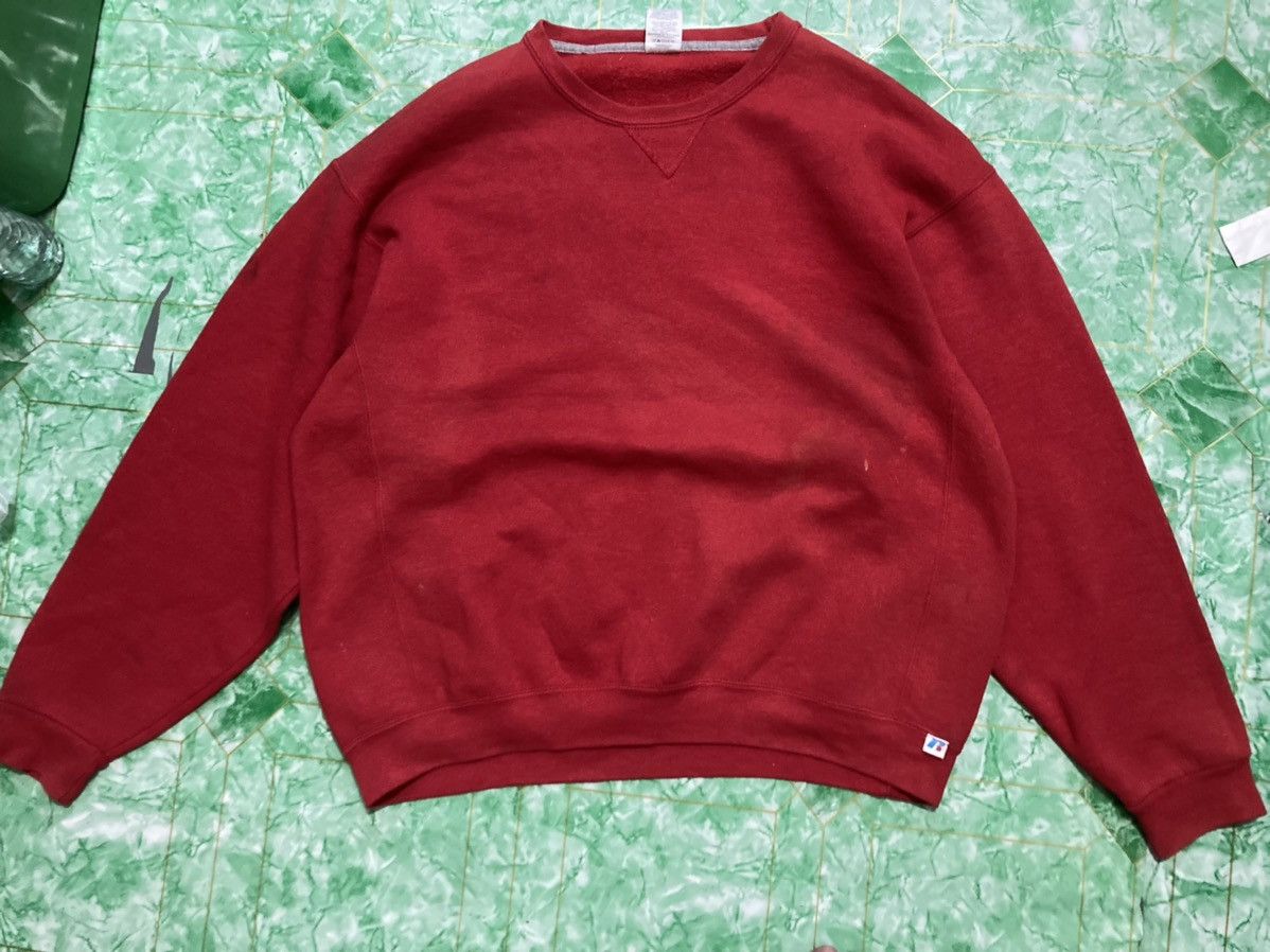 image of Russell Athletic Vintage Sweater Russell Shirt in Red, Men's (Size XL)