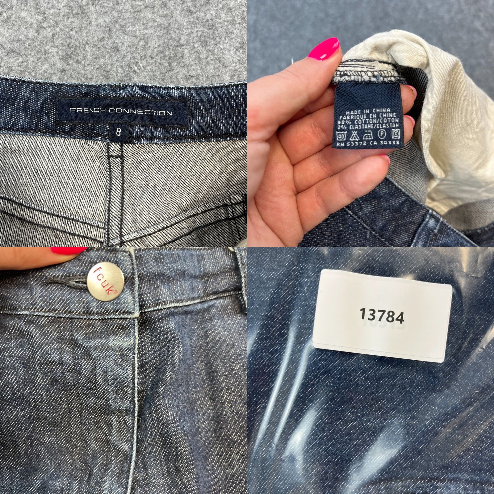 French Connection VINTAGE French Connection Jeans Bootcut Womens 8 Blue Denim 27 32 UK 8 5-Pocket Design Womens Shirts Jeans Boots? Size 30" / US 8 / IT 44 - 8 Thumbnail