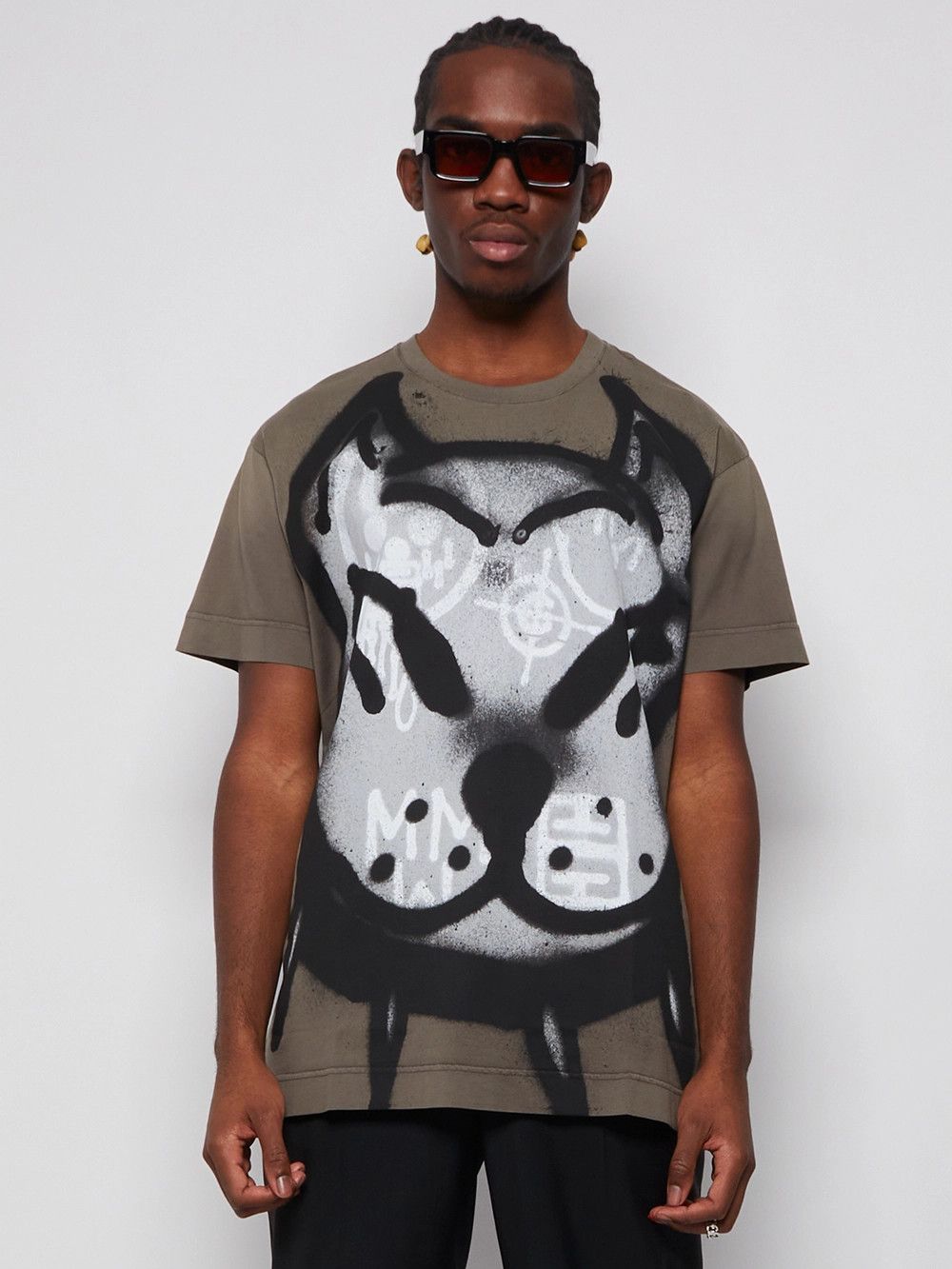 Givenchy x Chito Green Dog Graffiti Oversized T-Shirt Size US M / EU 48-50 / 2 - 3 Thumbnail