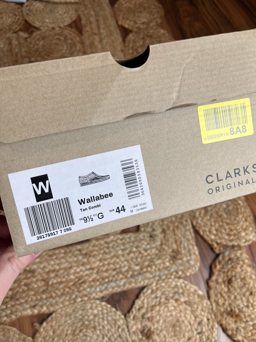 Clarks × Designer Clarks Beige suede two-tone Tan Wallabee Wallabees mule moc Size US 10.5 / EU 43-44 - 12 Thumbnail