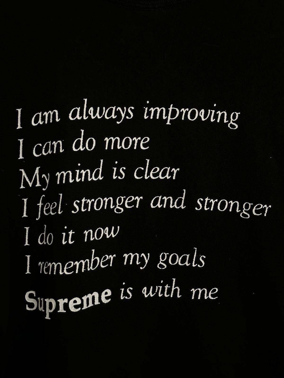 Supreme Supreme Stay Positive Tee Size US M / EU 48-50 / 2 - 4 Thumbnail