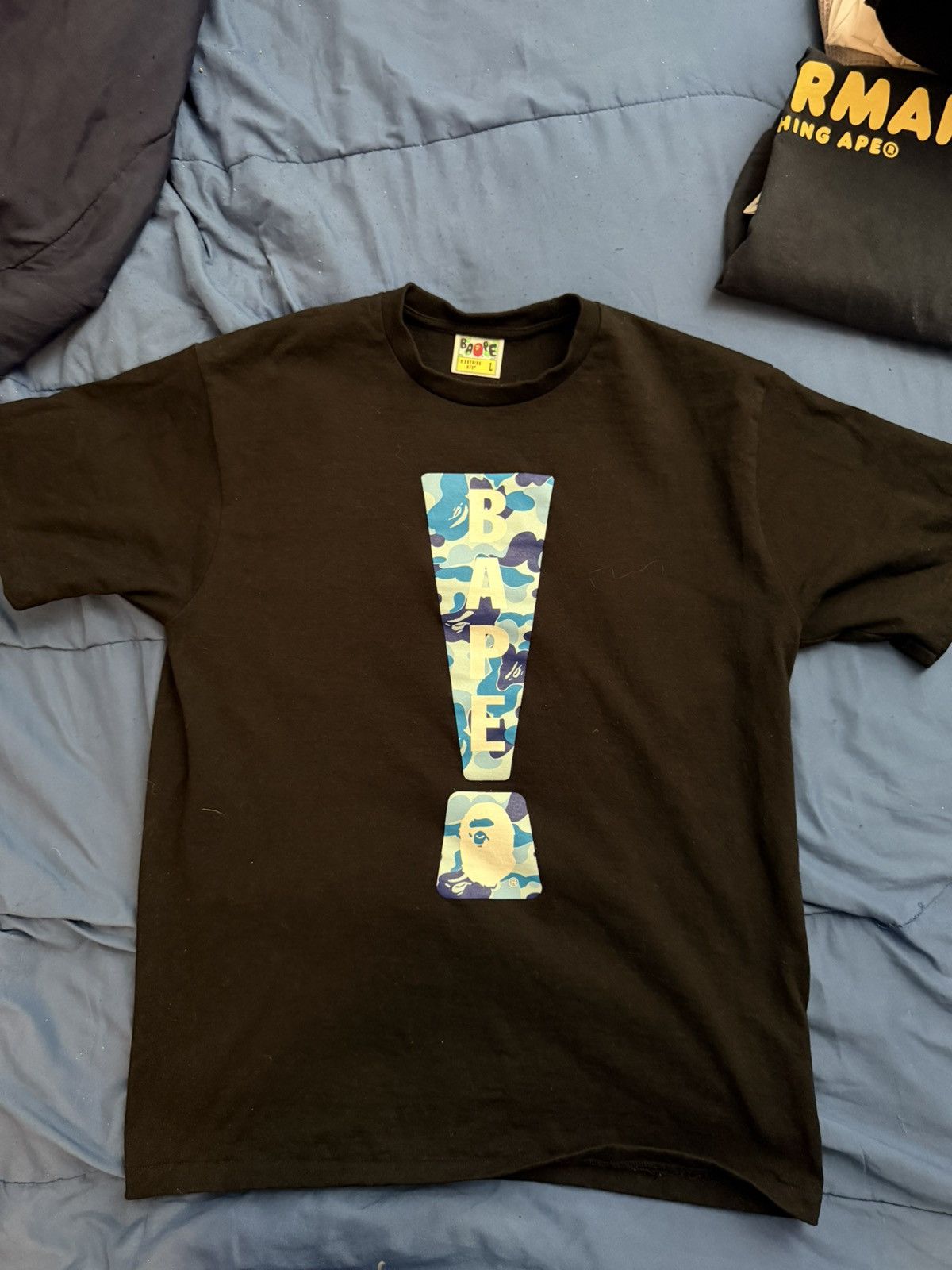 Bape Bape Exclamation Tee Size US L / EU 52-54 / 3 - 1 Thumbnail