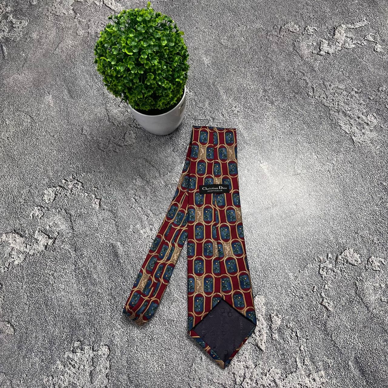 Christian Dior Monsieur Luxury Christian Dior Monsieur Pattern 100% Silk Tie Designe Size ONE SIZE - 1 Thumbnail