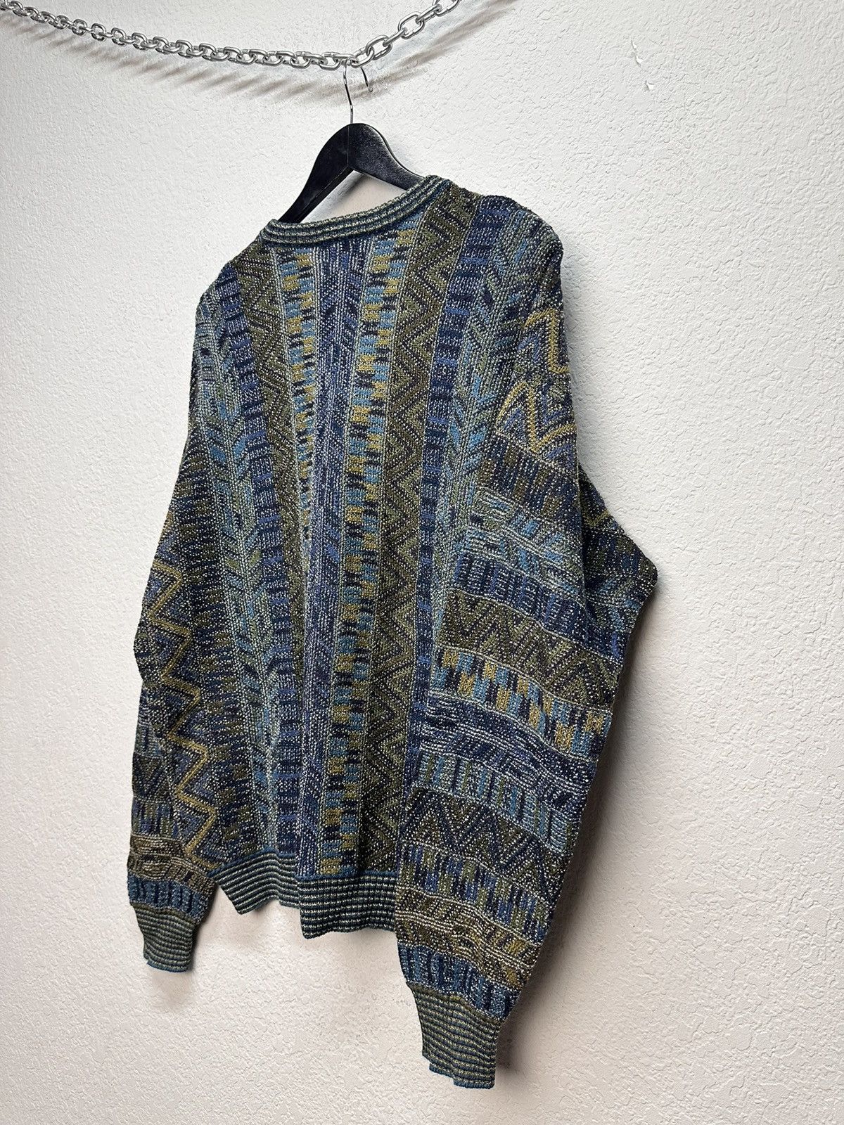 Coogi Vintage Multicolour Carlo Colucci Knit Sweater Coogi Canada Size US L / EU 52-54 / 3 - 14 Thumbnail