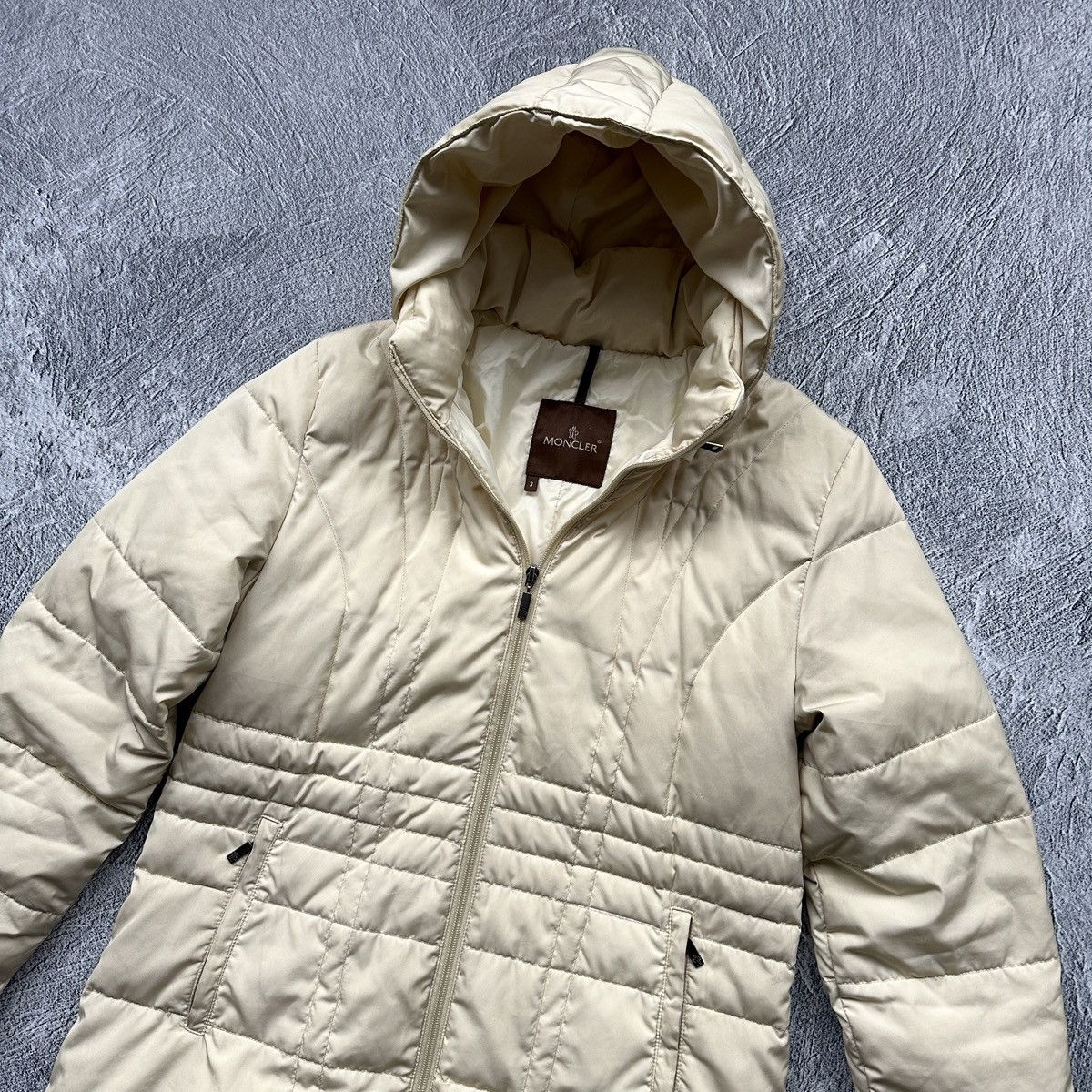 Moncler Women’s Moncler Long Down Quilted Coat with Detachable Hood Size M / US 6-8 / IT 42-44 - 2 Thumbnail