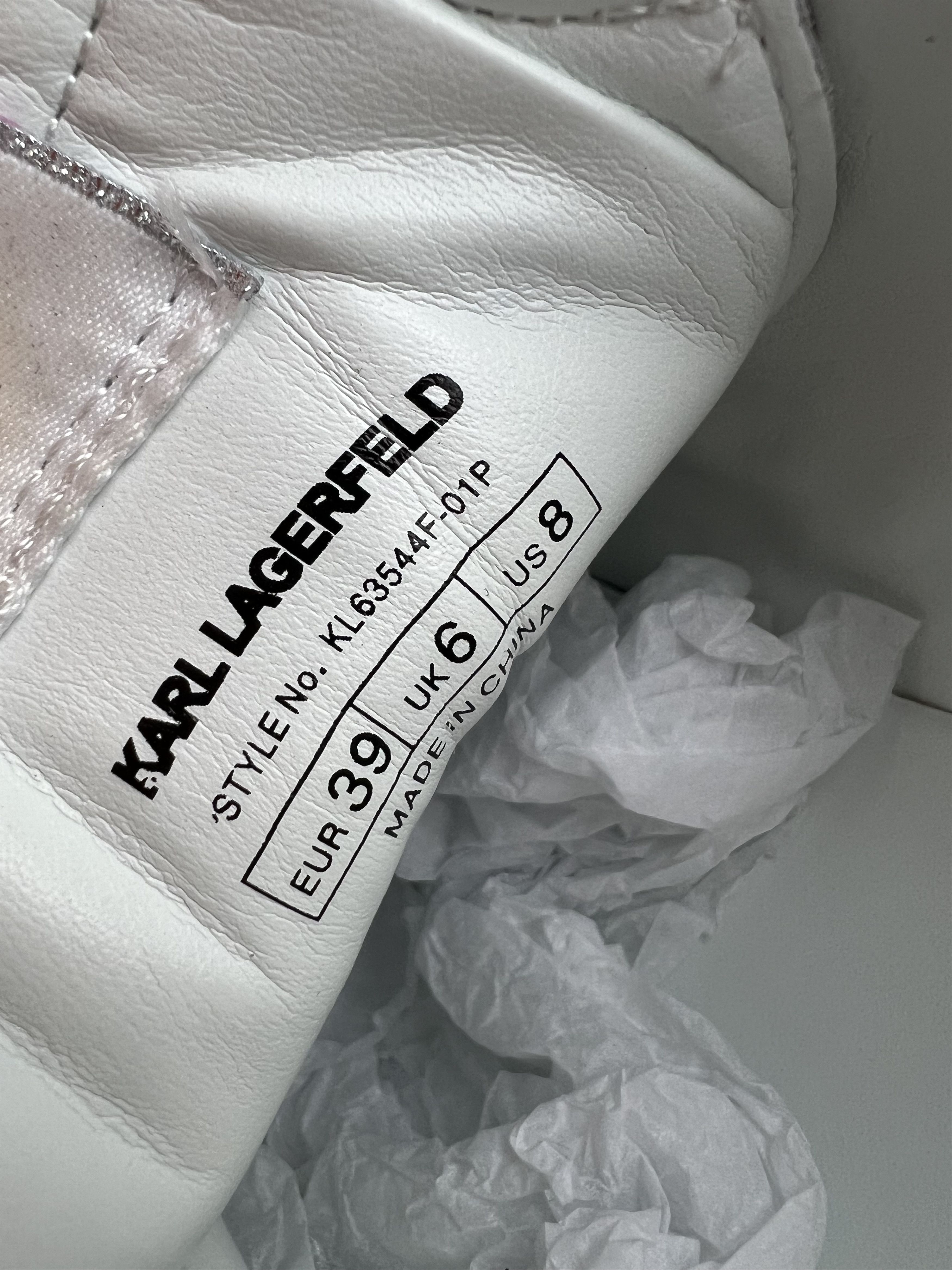 Karl Lagerfeld Karl Lagerfeld Leather Sneakers Size US 8 Size US 8 / IT 38 - 9 Thumbnail
