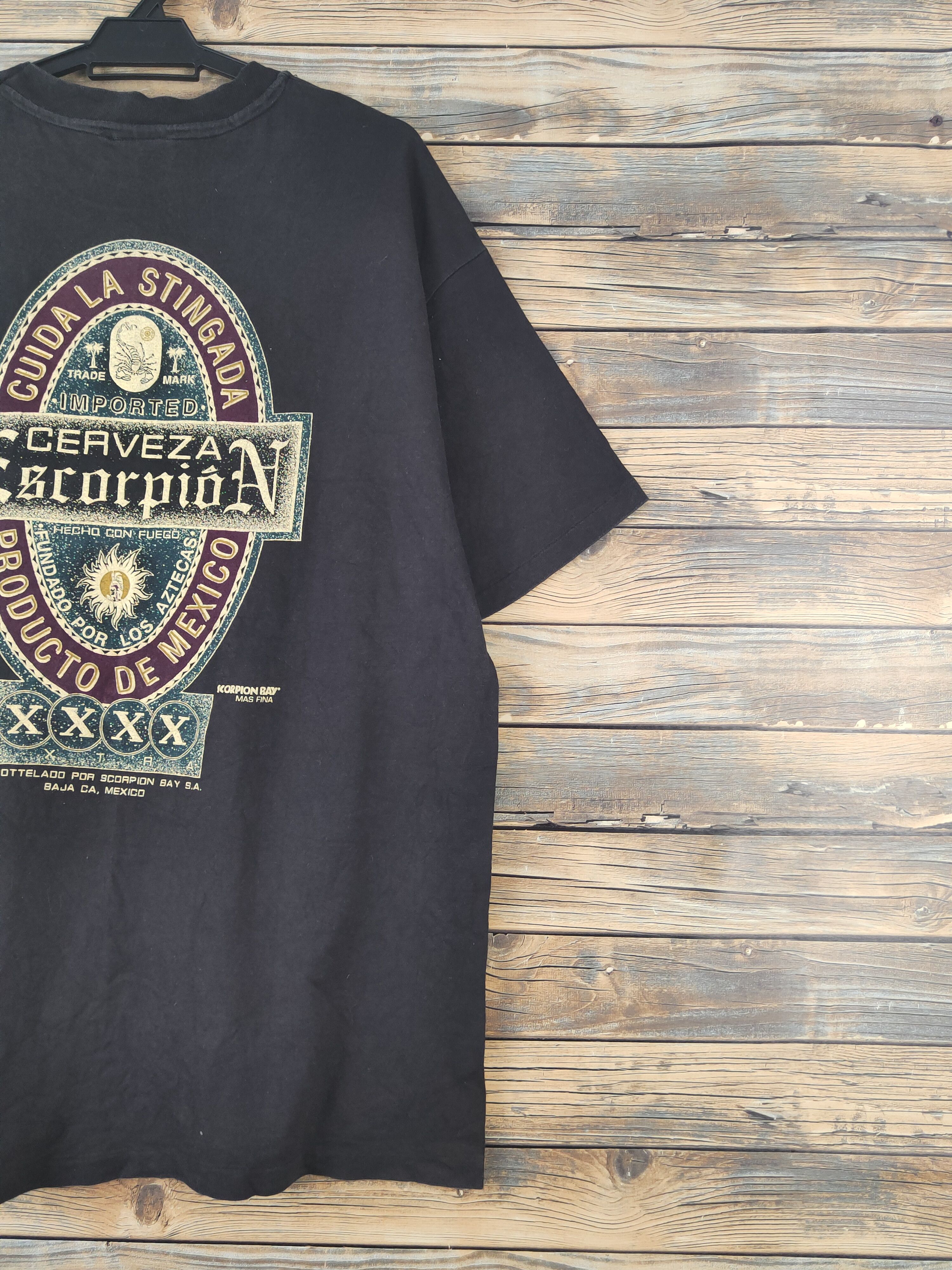 Vintage DL Scorpion Bay Black Short Sleeve T-shirt #1805 Size US XL / EU 56 / 4 - 12 Thumbnail
