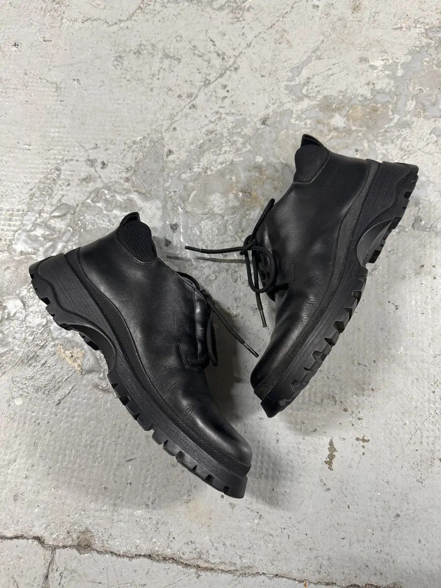 Prada AW1999 Prada Black Leather Derby Shoes Size US 8 / IT 38 - 8 Thumbnail