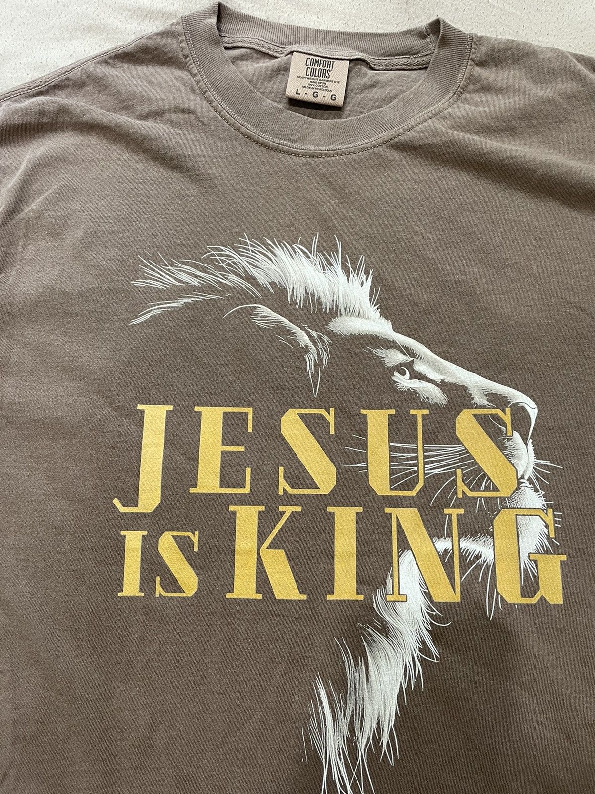 Other Jesus is King T-Shirt Large men’s Lion Christian graphic tee Size US L / EU 52-54 / 3 - 1 Thumbnail