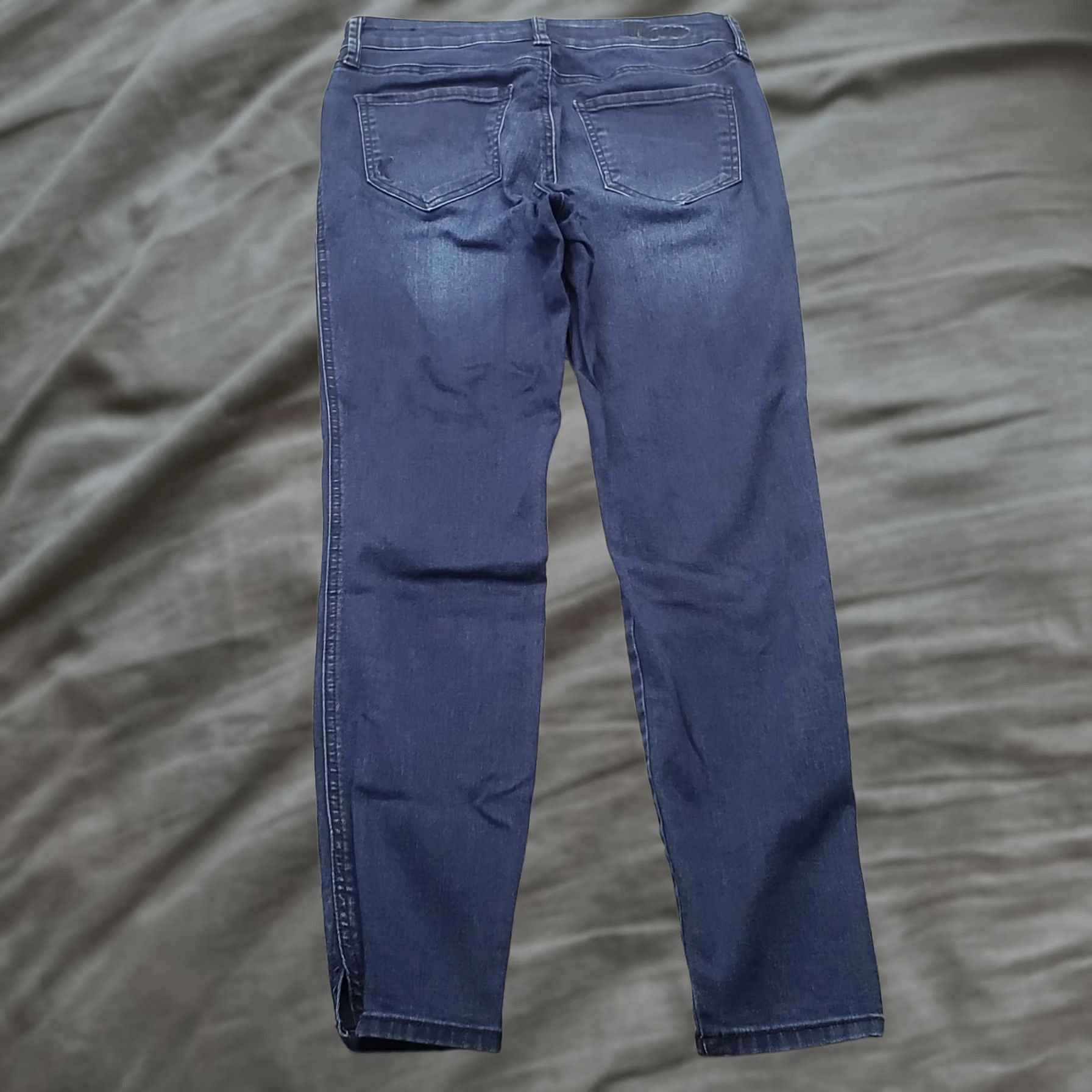 Vintage KUT from the Kloth Jeans Women Size 2 Blue Denim Stretch High Waisted Ankle Slit Jeans Size 26" / US 2 / IT 38 - 1 Thumbnail