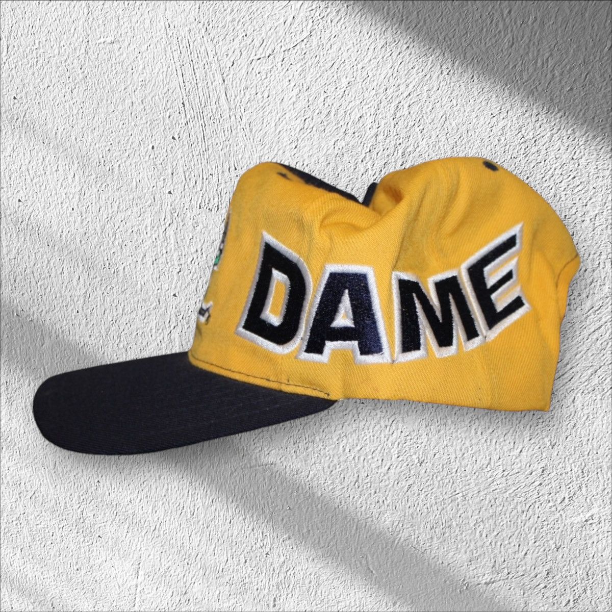 Vintage Vintage 90s Notre Dame Blockhead American Needle Snapback Size ONE SIZE - 3 Thumbnail