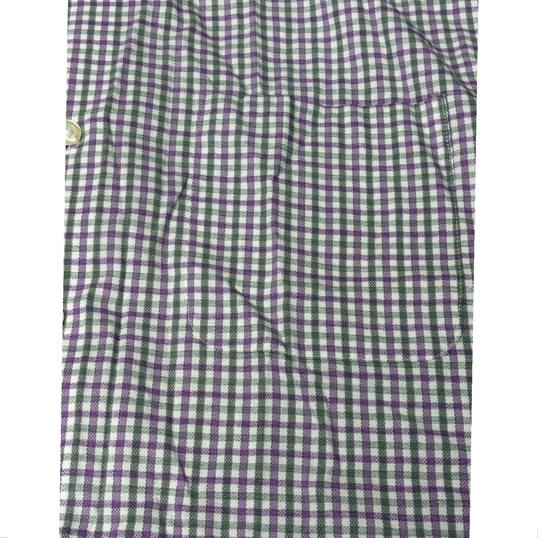 johnnie-O johnnie-O Performance Button-Down Shirt Gingham Check Long Sleeve Purple Green Mens Medium Size US M / EU 48-50 / 2 - 2 Thumbnail