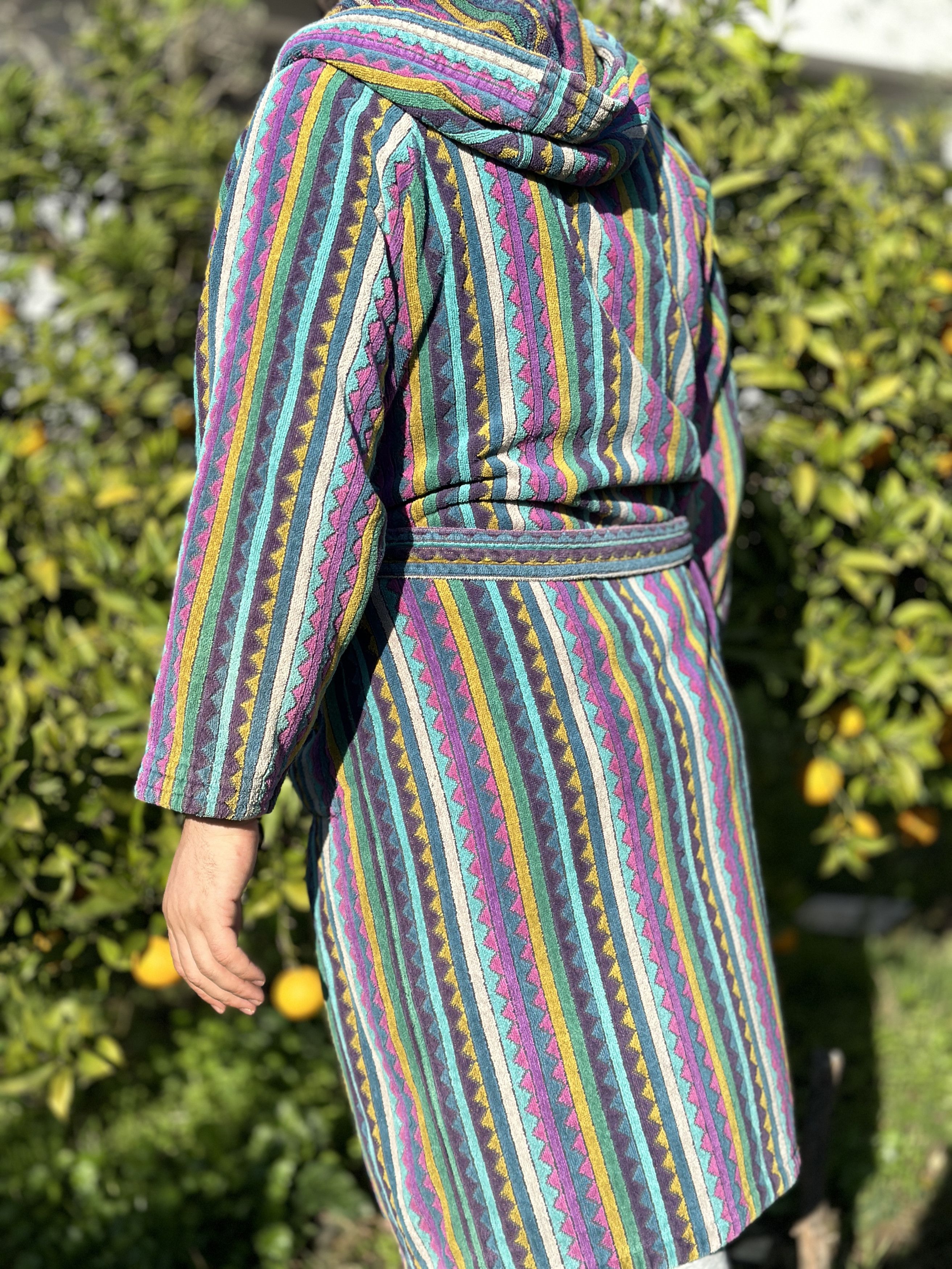 Missoni Missoni Hooded Belted Knit Robe Unisex Bathrobe Size S Size ONE SIZE - 5 Thumbnail