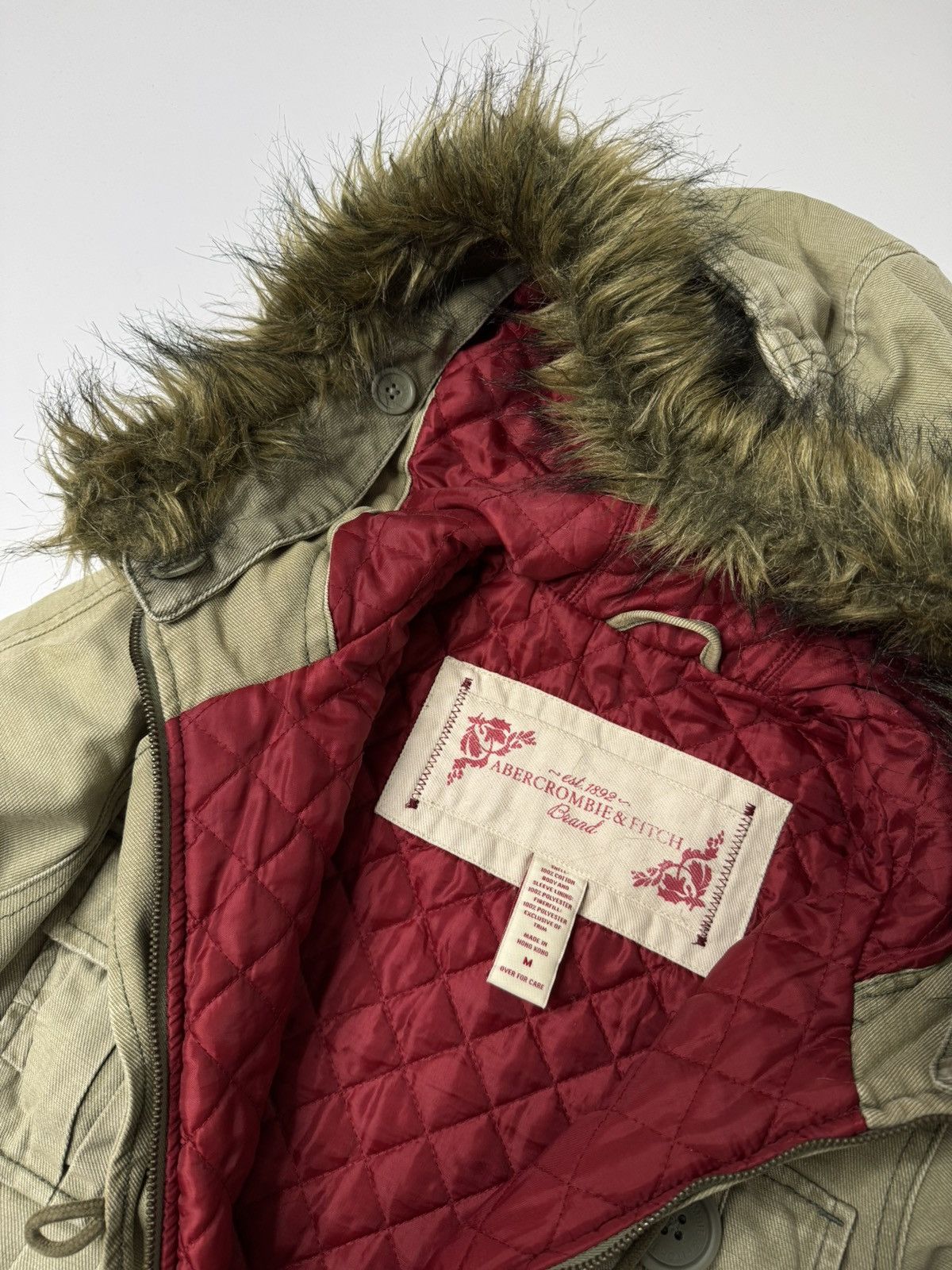 Vintage Vintage A&F Abercrombie & Fitch babydoll parka jacket y2k Size M / US 6-8 / IT 42-44 - 3 Thumbnail