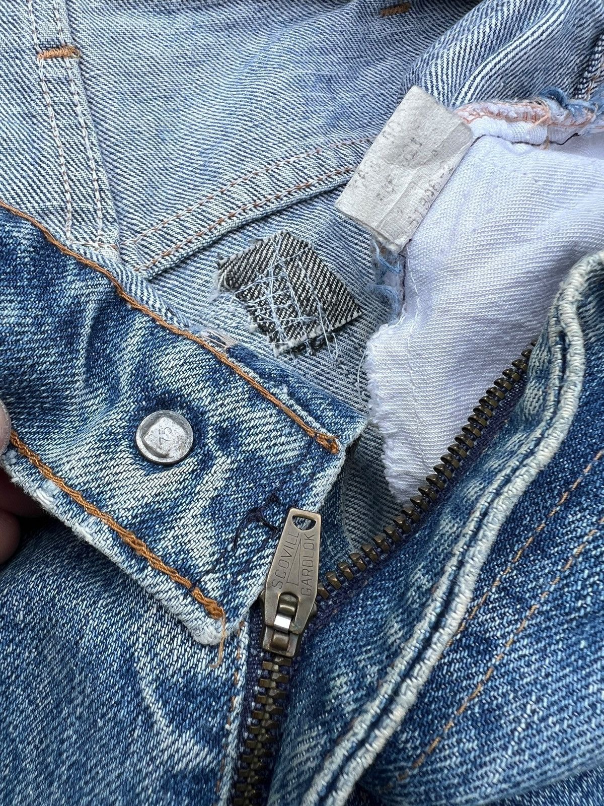 Levi's Vintage 60s Levis 646 Bootcut Distressed Denim Jeans 32x31 Size US 32 / EU 48 - 12 Thumbnail
