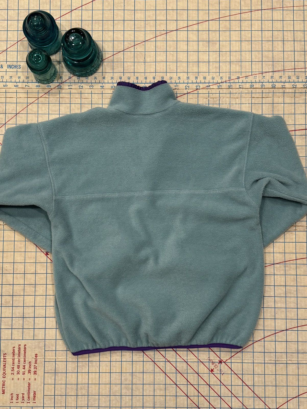 Patagonia Vintage Patagonia Snap T Fleece Kids Size 9/10 Blue Purple Size US XS / EU 42 / 0 - 8 Thumbnail