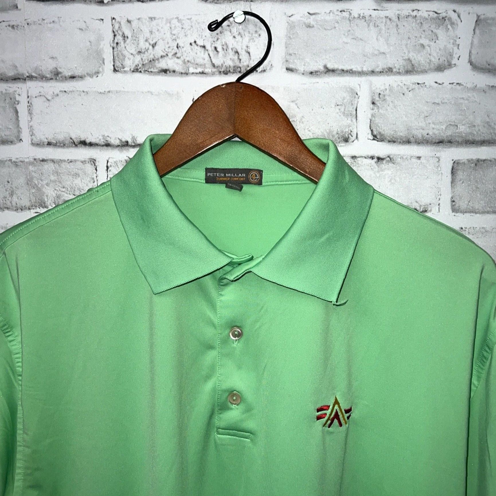 Peter Millar Peter Millar Polo Shirt Mens Large Green Size US L / EU 52-54 / 3 - 2 Thumbnail