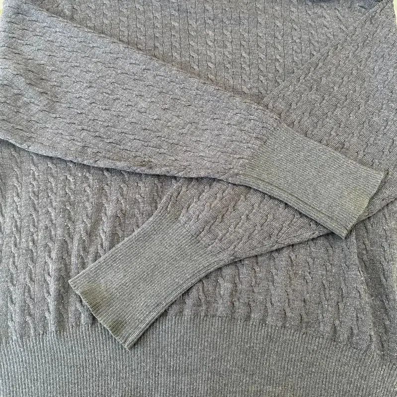 Thom Browne Thom Browne Gray Wool Striped Long Sleeve Sweater . Size US XXL / EU 58 / 5 - 6 Thumbnail