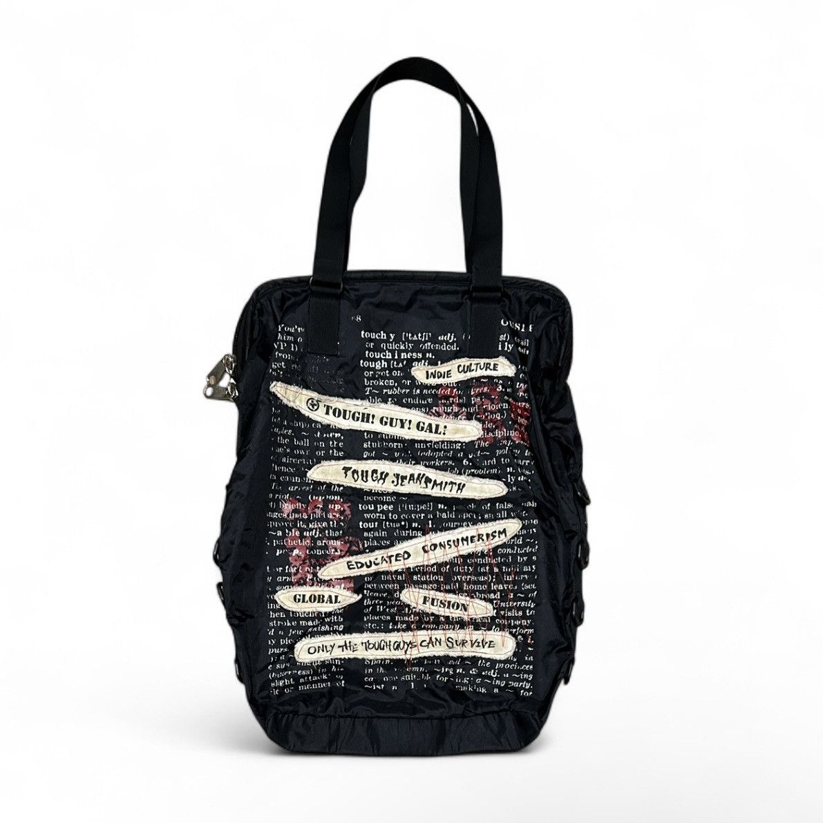 Japanese Brand Tough Jeans Graphic Quilted Tote Bag Size ONE SIZE - 1 Thumbnail