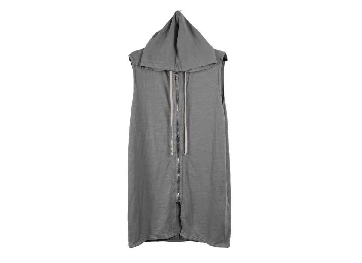 Rick Owens Rick Owens DRKSHDW Grey Sleeveless Zip Hoodie J31 Size US L / EU 52-54 / 3 - 1 Thumbnail