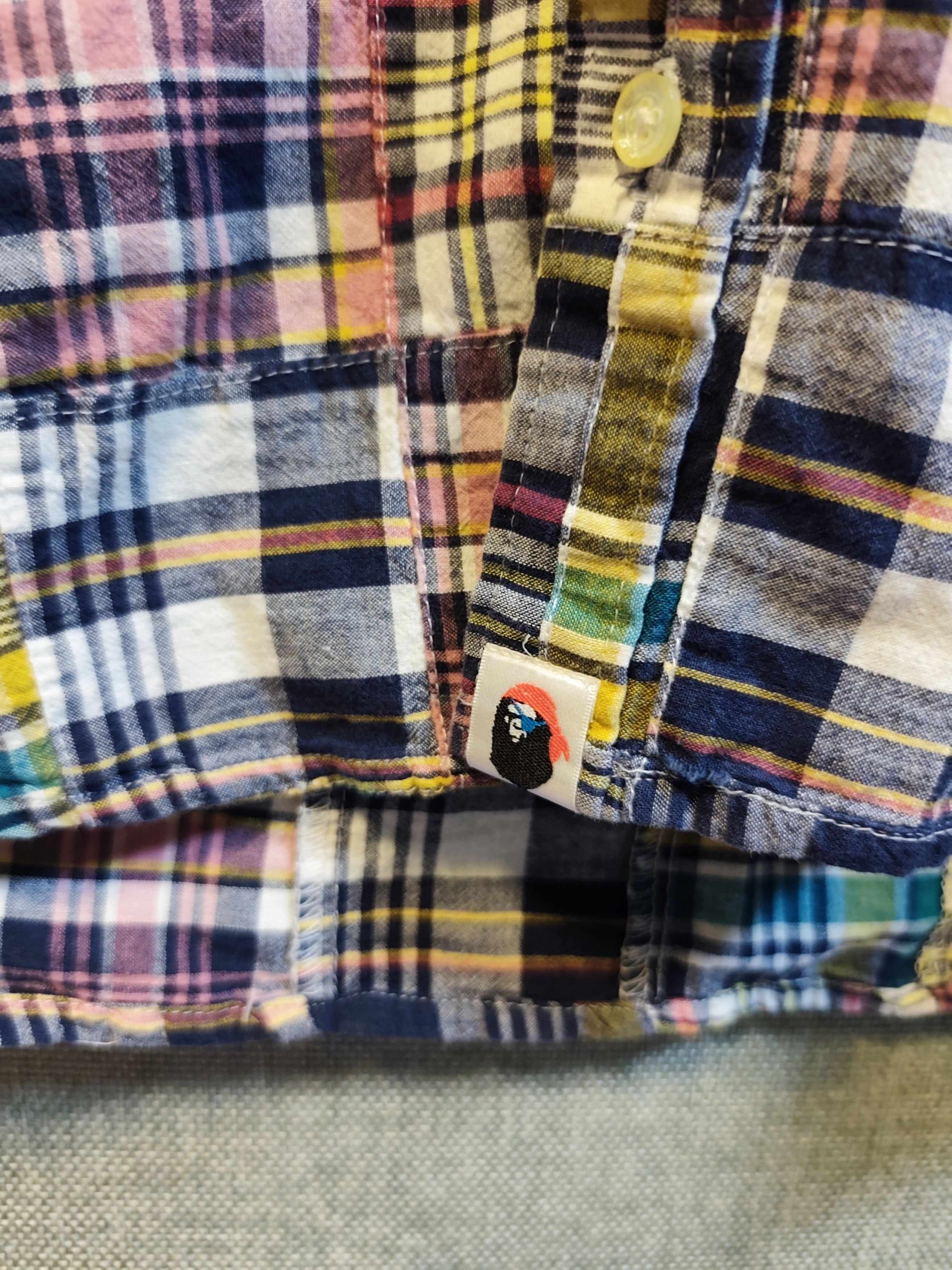 Bape Bape Pirate Store Flannel Patchwork Shirt Size S / US 4 / IT 40 - 3 Thumbnail