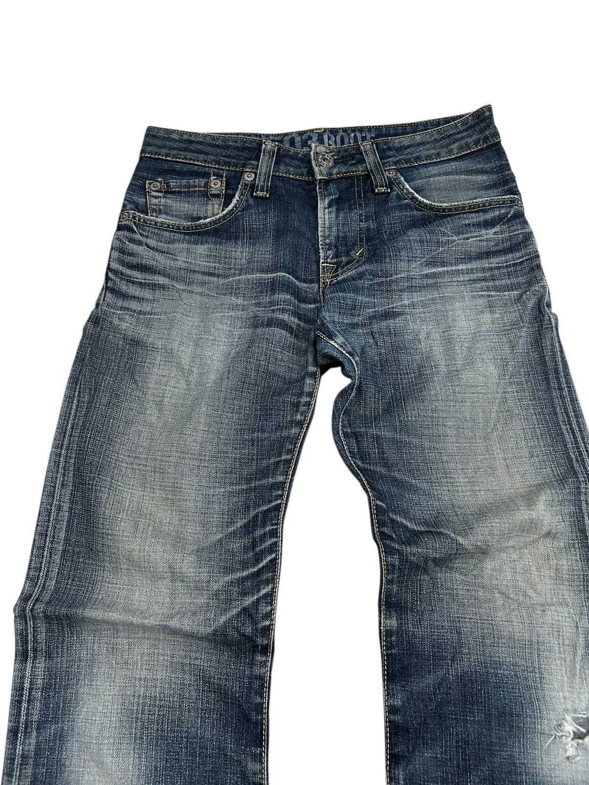 20471120 × Edwin × Japanese Brand Edwin 503 Bootcut Blue Trip Edgeline Washed Denim Size US 30 / EU 46 - 8 Thumbnail