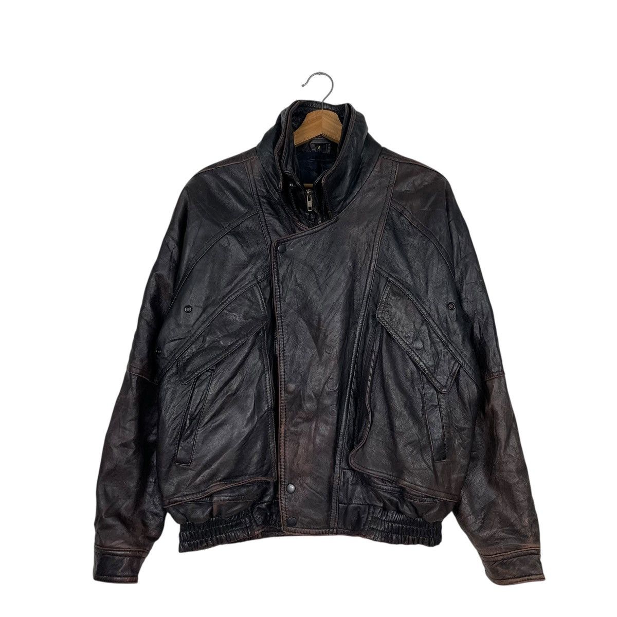 Japanese Brand Japanese Brand Motorcycle Riding Leather Jacket Size US M / EU 48-50 / 2 - 1 Thumbnail