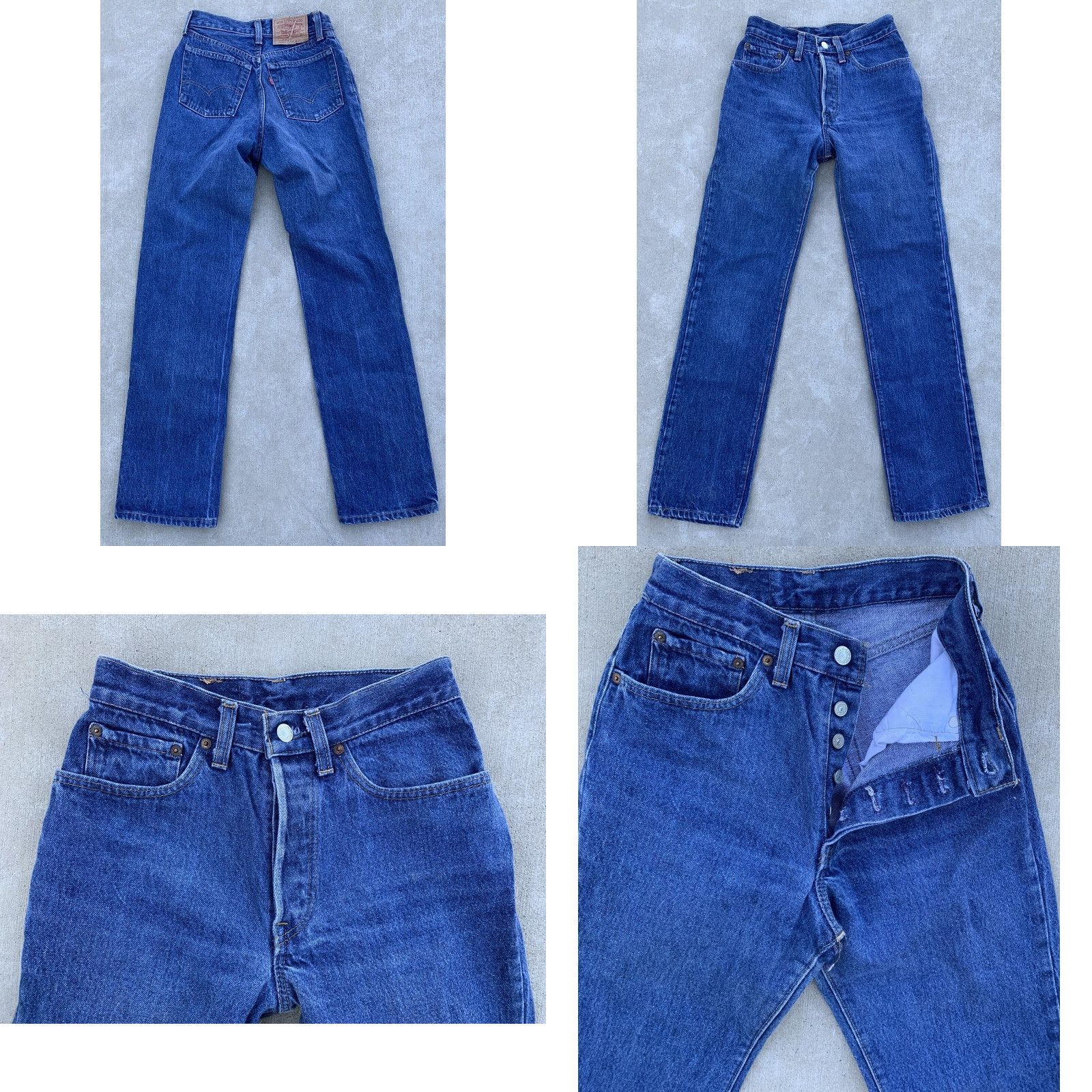 Levi's VINTAGE Levi’s 501 Jeans Women's Juniors 501 Blue Denim 26x32 30 36 7 M Made in USA Jeans Mens? Size 28" / US 6 / IT 42 - 9 Thumbnail
