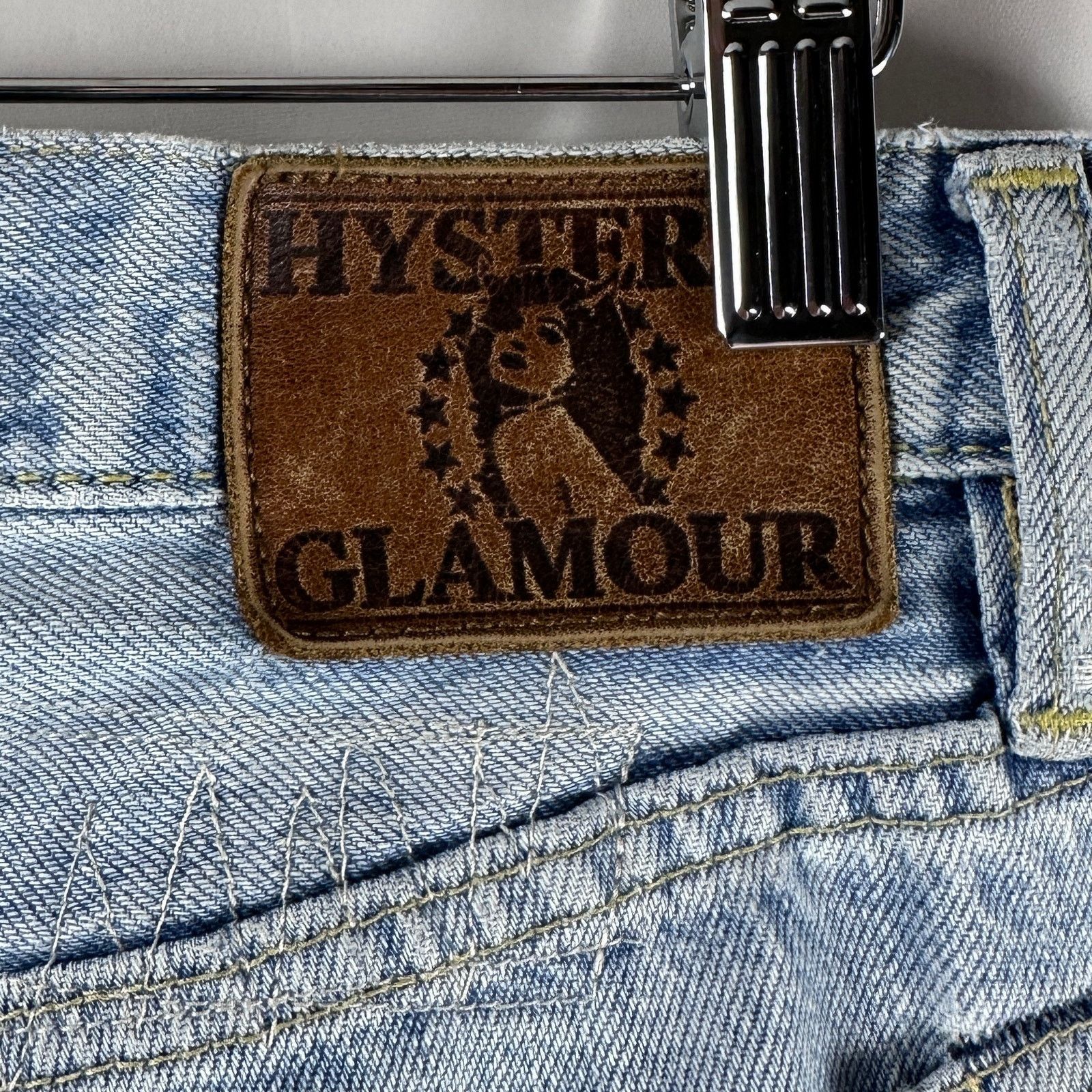 Hysteric Glamour Selvedge Repaired Light Wash Denim Size US 28 / EU 44 - 12 Thumbnail