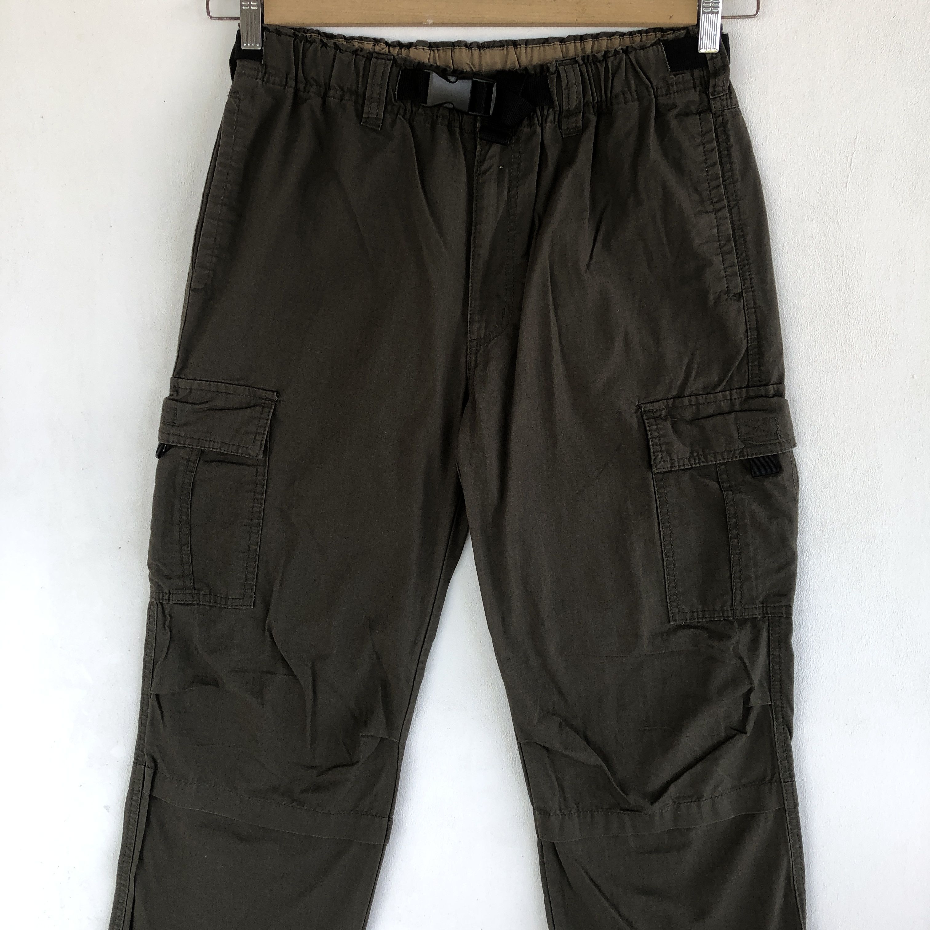Japanese Brand Japanese Cargo Pants Drawstring Utility Parachute Trousers Size US 30 / EU 46 - 3 Thumbnail