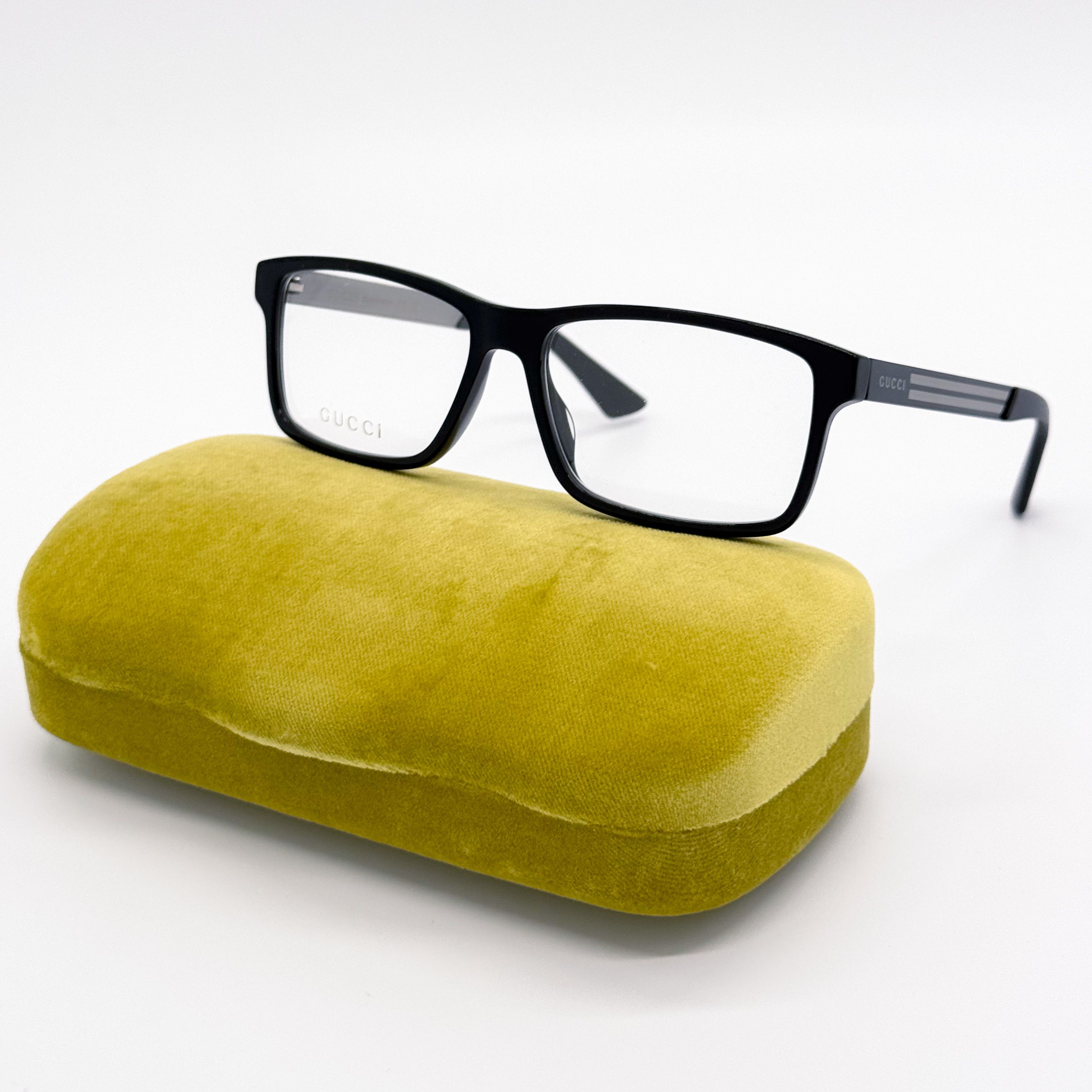 Gucci NEW GUCCI GG0692O 004 UNISEX BLACK/GREY EYEGLASSES GUCCI Size ONE SIZE - 1 Thumbnail