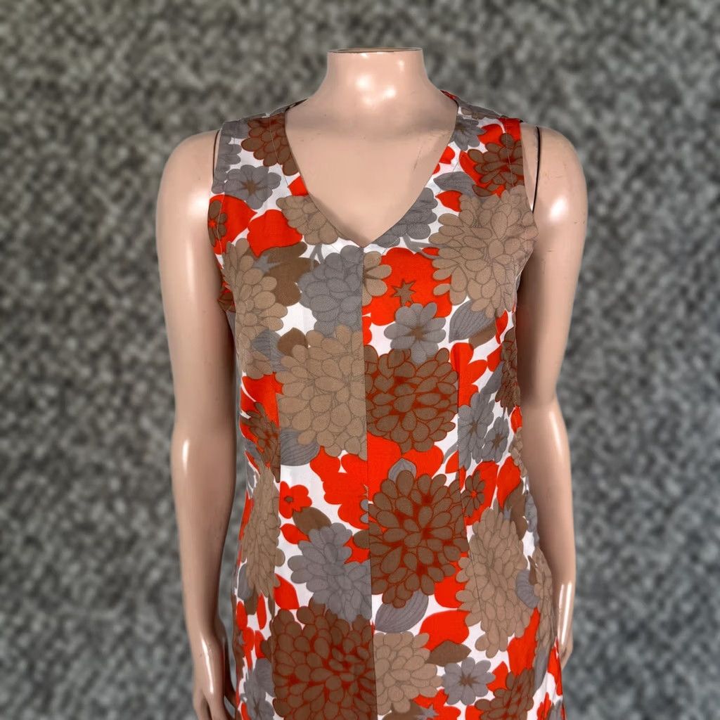 Vintage VINTAGE Handmade Hawaii Dress Women's Mini Polyester Floral Shift 70s G3-27 Size S / US 4 / IT 40 - 1 Thumbnail