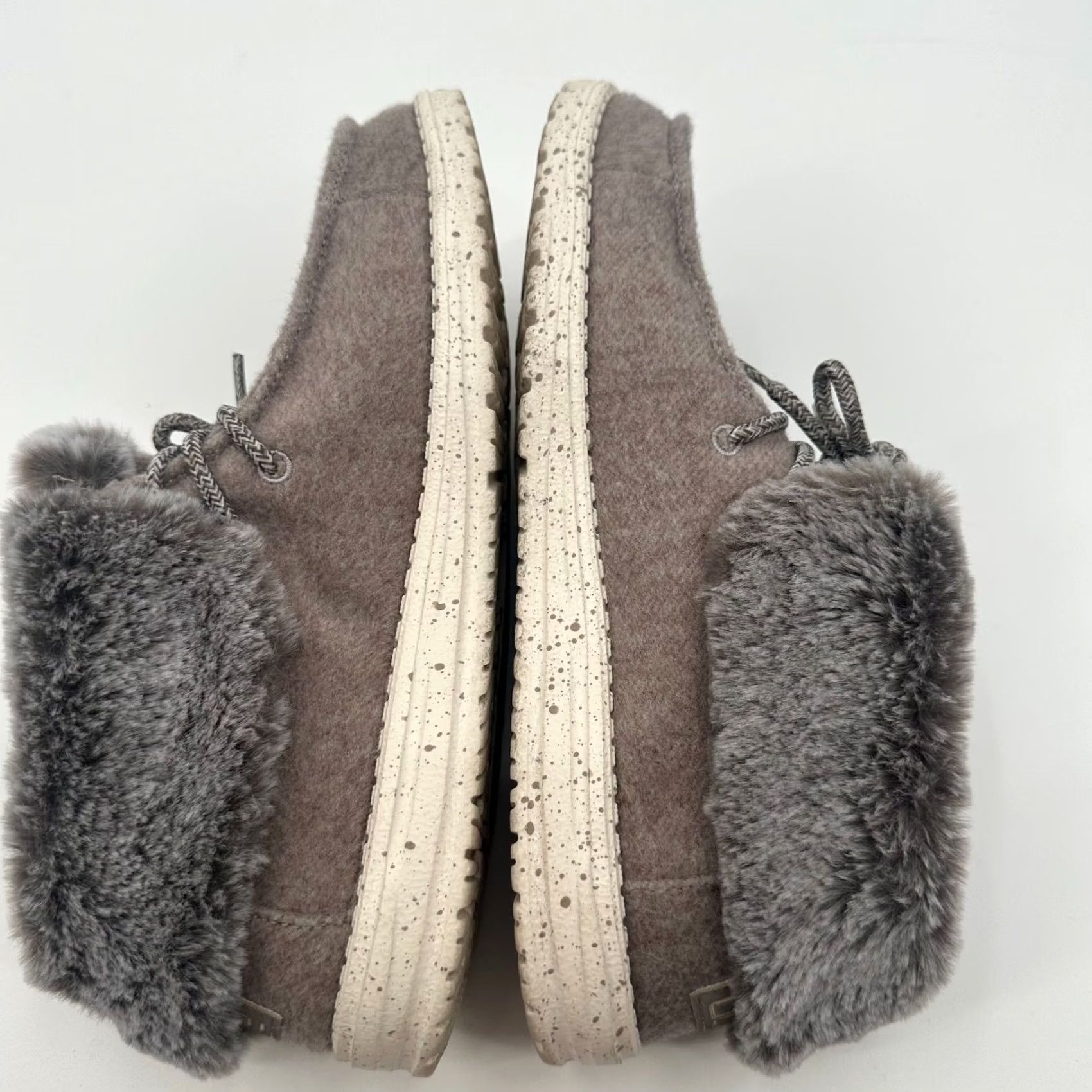 Vintage Hey Dude Casual Shoes Womens 8 Gray Faux Fur Canvas Lace Up Boots Shoes Casual Shoes Womens 8 Gray Faux Fur Canvas Lace Up Boots Shoes 121771900 Size US 8 / IT 38 - 7 Thumbnail