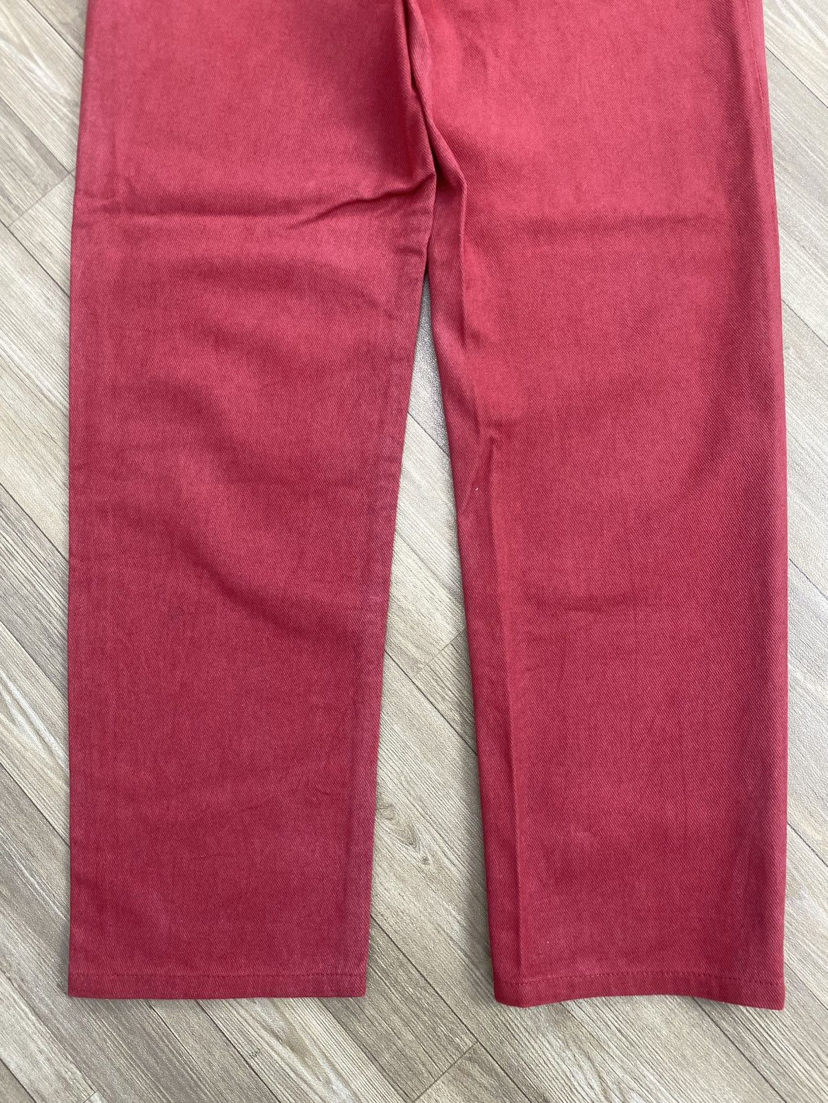 Maison Margiela Vintage Maison Martin Margiela Paris Red Denim Pants Luxury Size US 32 / EU 48 - 14 Thumbnail