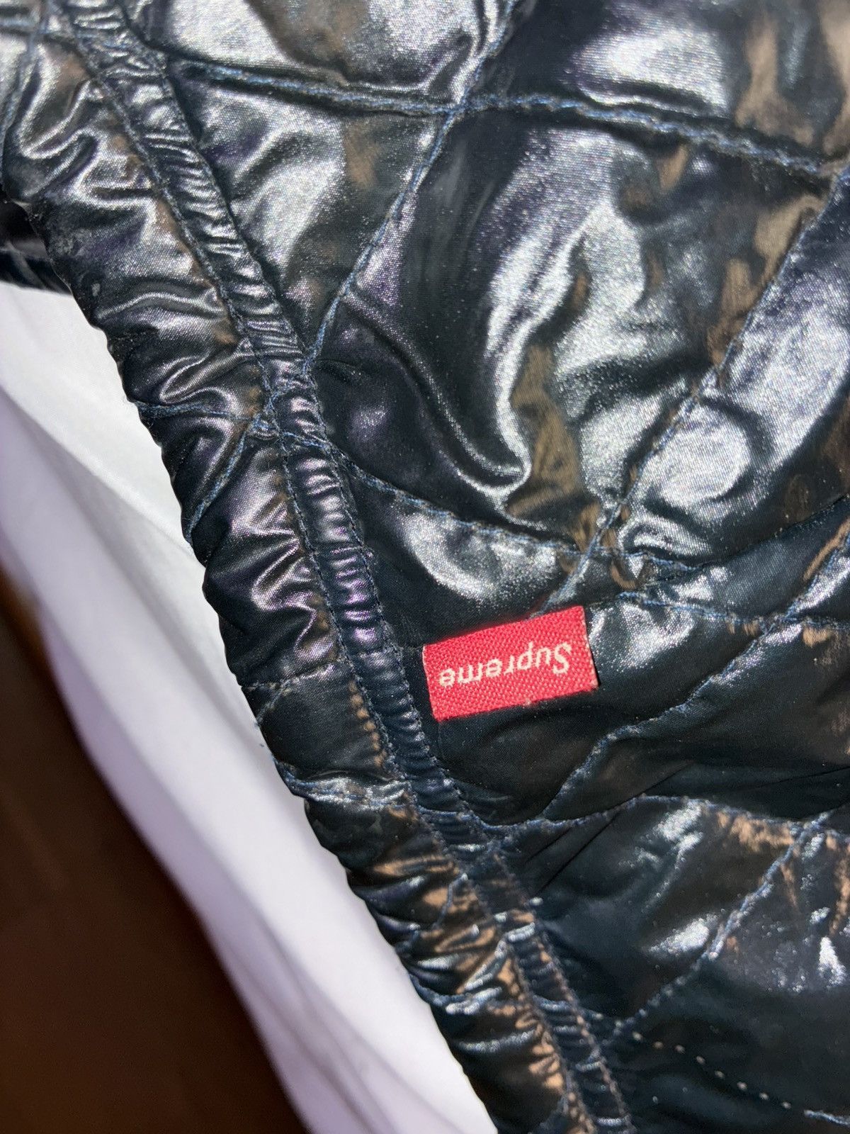 Supreme Supreme Quilted Coaches Jacket (NAVY) Size US L / EU 52-54 / 3 - 7 Thumbnail