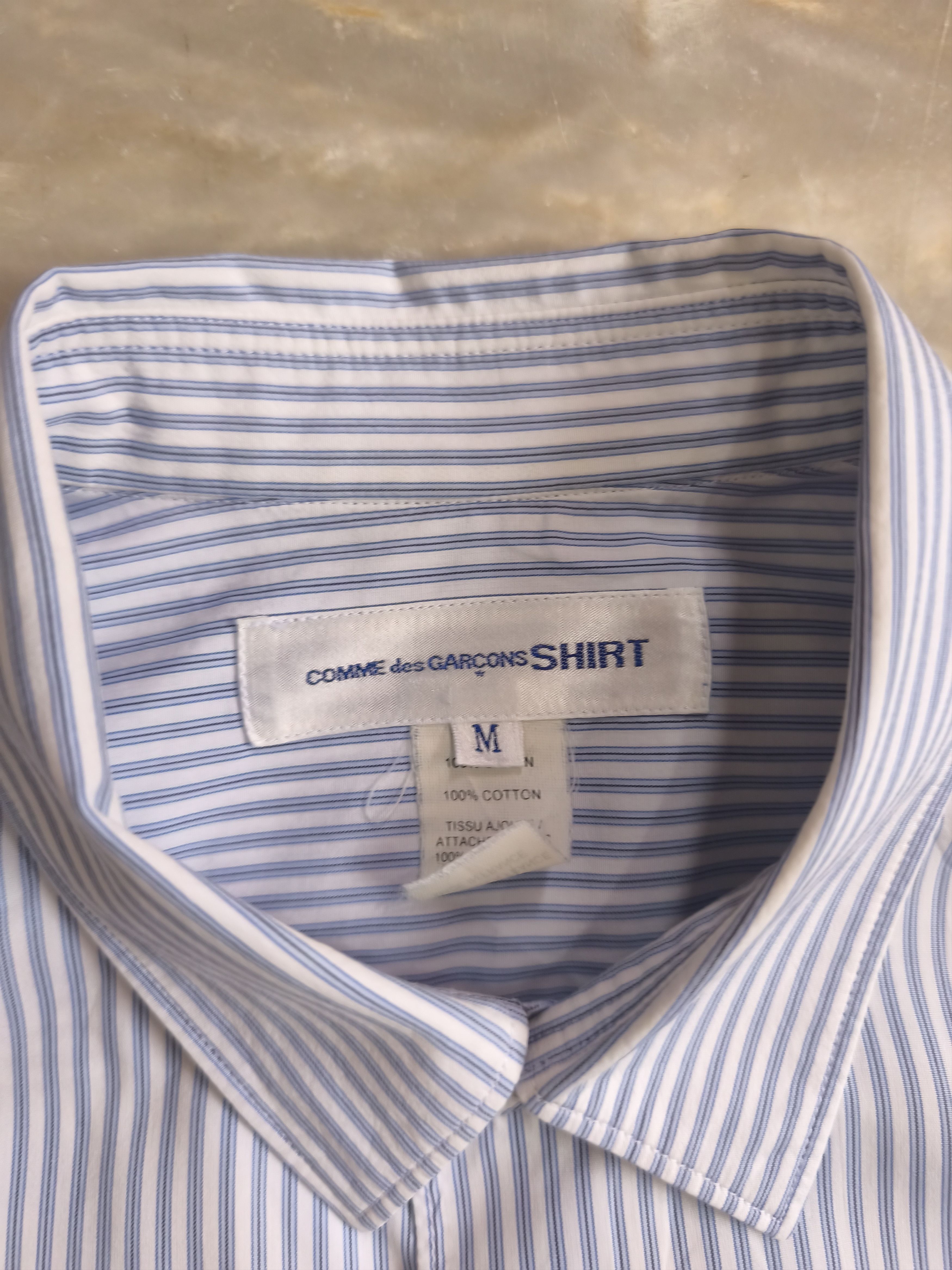 Comme des Garcons SHIRT 2018 comme des garcons shirt stripe longsleeve polo Size US M / EU 48-50 / 2 - 6 Thumbnail