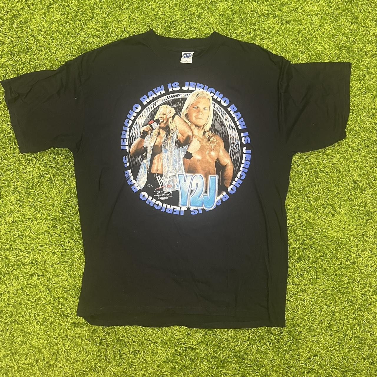 Vintage × WWF Vintage Rare WWF Chris Jericho Y2J Cygnus T-shirt Size US XL / EU 56 / 4 - 1 Thumbnail