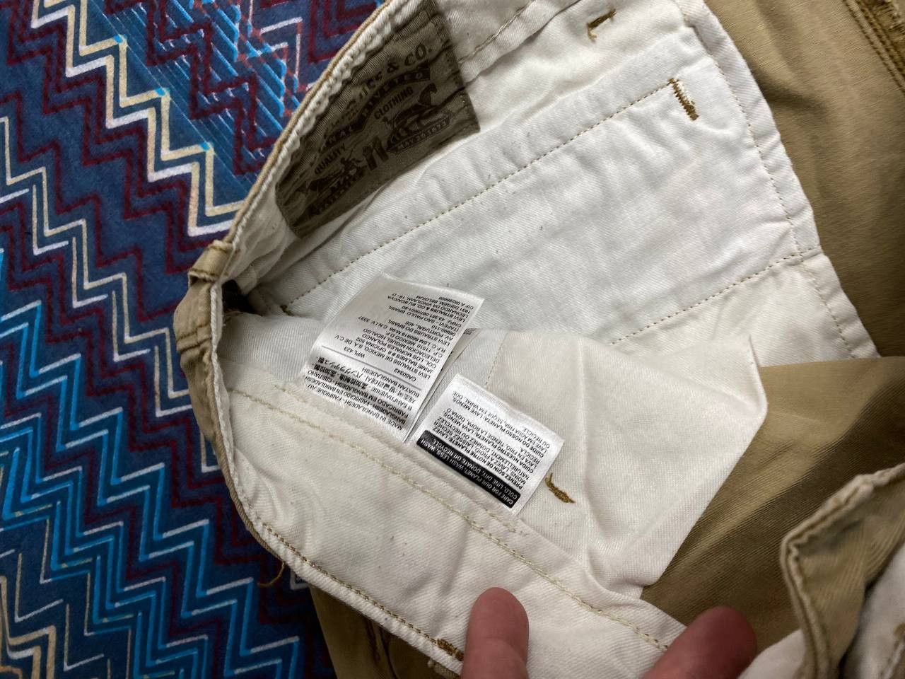 Levi's Denim pants beige vintage jeans Levi's Y2K streetwear Size US 36 / EU 52 - 3 Thumbnail