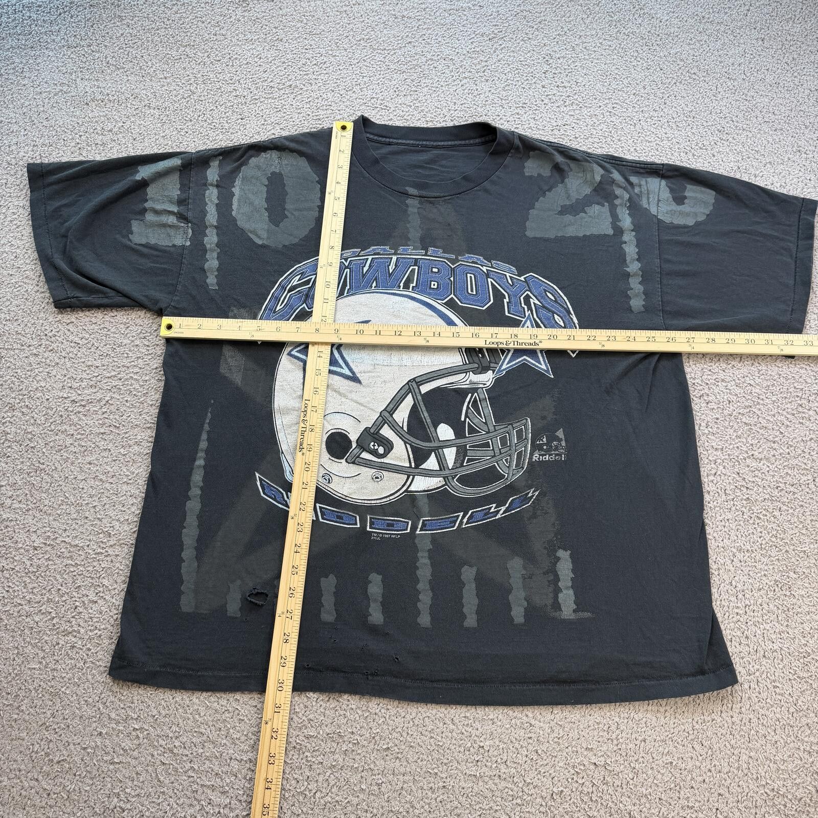 Other Vintage 1997 Dallas Cowboys NFL T Shirt Distressed Fade Size US XXL / EU 58 / 5 - 3 Thumbnail