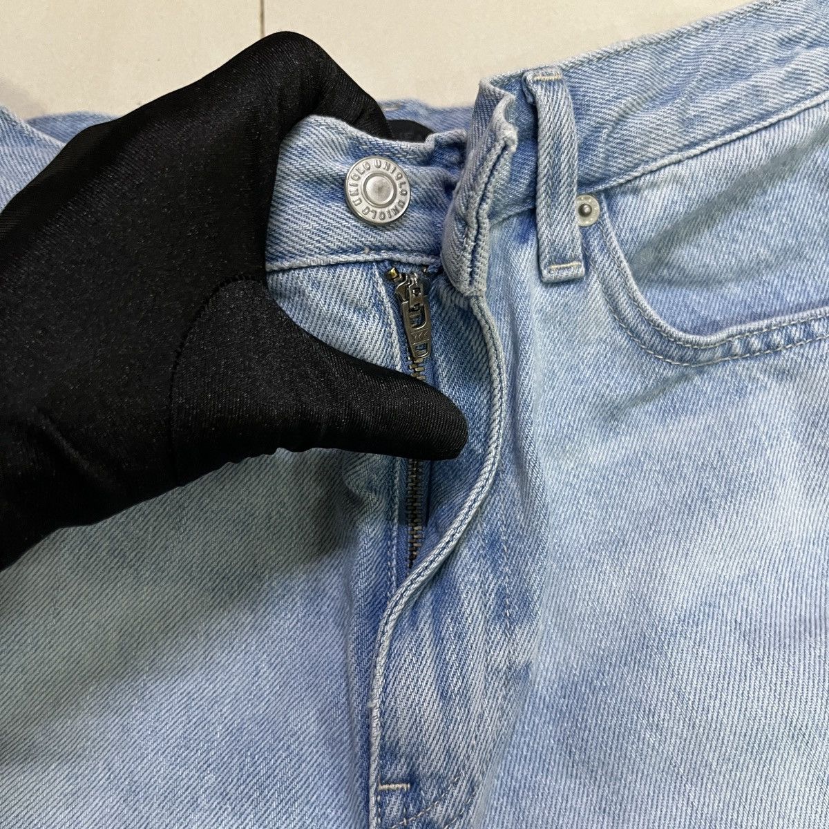 Japanese Brand × Uniqlo × Vintage Uniqlo Baggy Wide Jeans Size US 28 / EU 44 - 5 Thumbnail