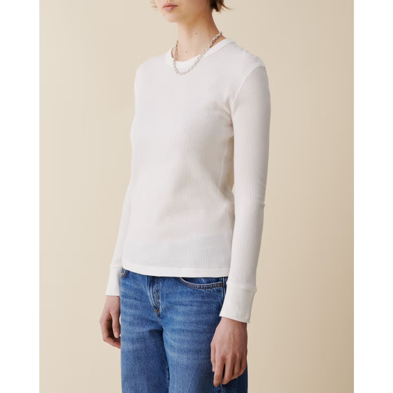 JEANERICA $180 New Jeanerica Giselle Long Sleeve - White - Small Size S / US 4 / IT 40 - 1 Thumbnail
