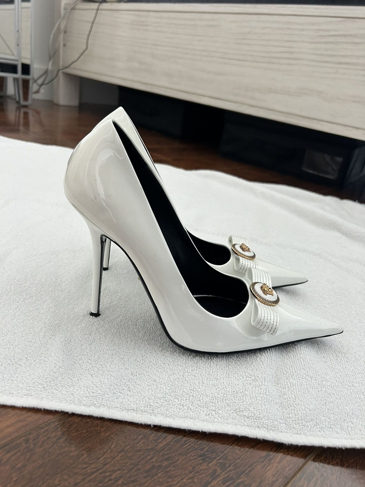 Versace VERSACE - GIANNI RIBBON PUMPS 110 MM Size US 11 / IT 41 - 2 Thumbnail