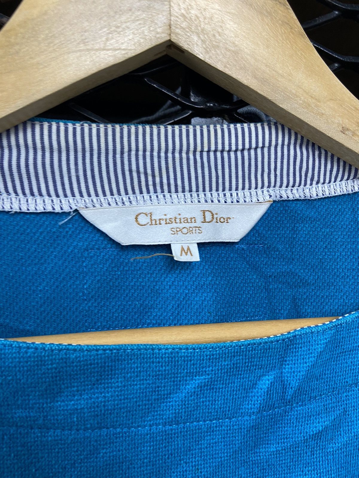 Christian Dior Monsieur × Vintage 90s Cristian Dior Sports Sweatshirt Baby Blue Size M / US 6-8 / IT 42-44 - 5 Thumbnail