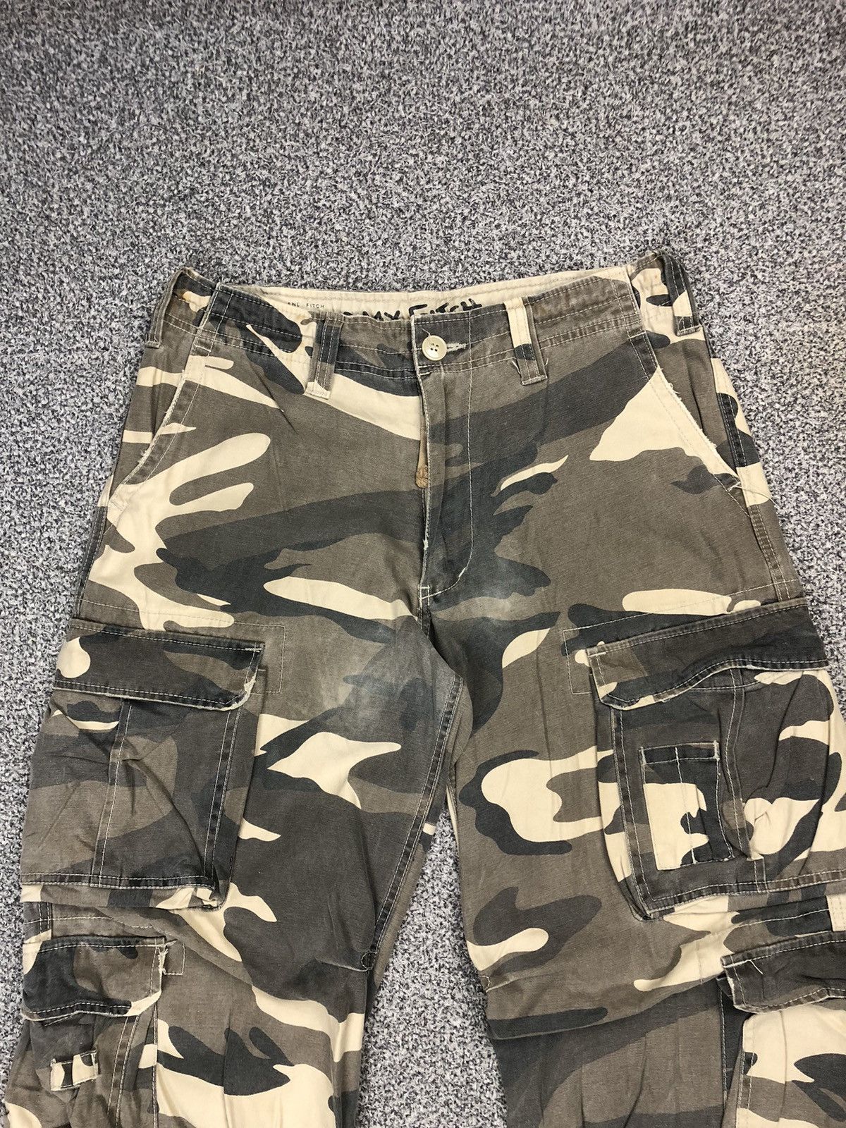Japanese Brand × Vintage Vintage Y2K AMX AND FITCH Camo Multi Pocket Cargopants Size US 32 / EU 48 - 2 Thumbnail