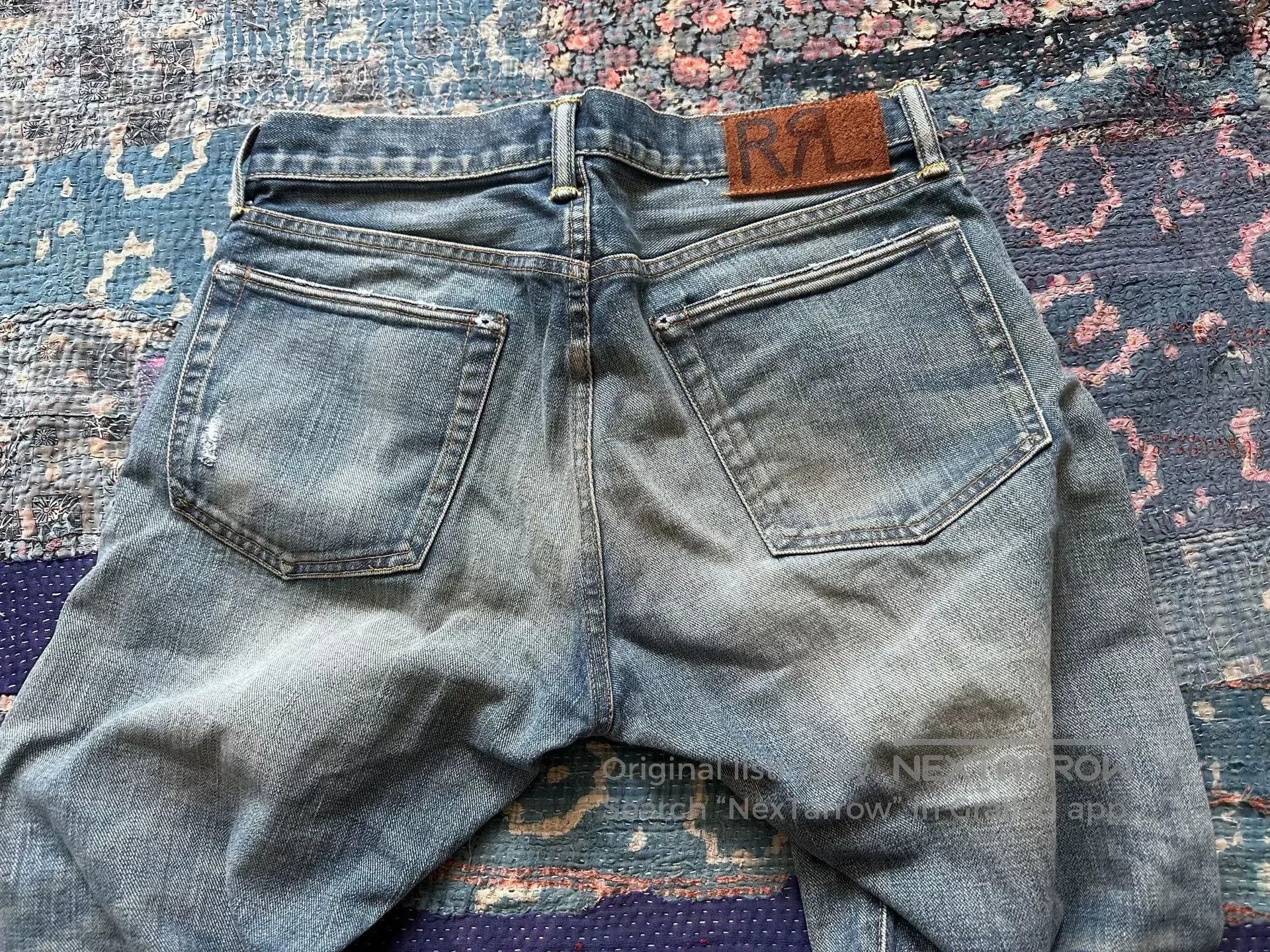 RRL Ralph Lauren rrl distressed vintage wash denim pants. Size US 31 - 4 Thumbnail