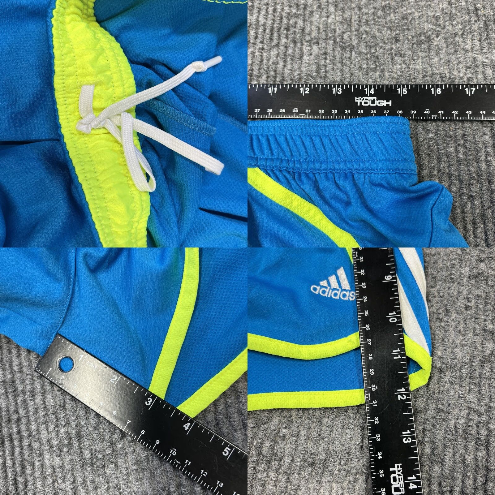 Adidas adidas Womens Running Shorts Medium Blue Drawstring Polyester 30x4 Size 30" / US 8 / IT 44 - 8 Thumbnail