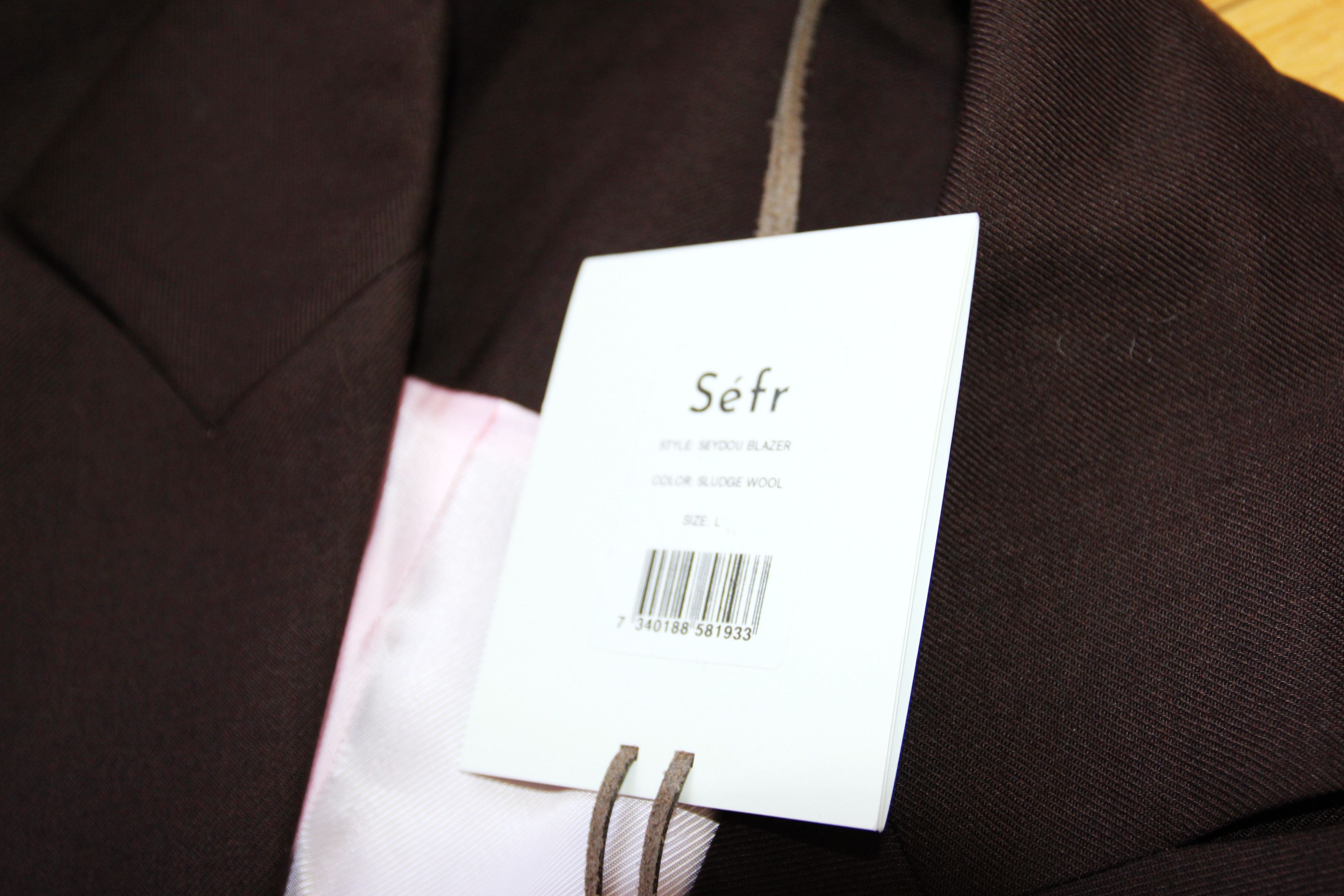 Sefr BNWT AW25 SEFR SEYDOU WOOL TWILL BLAZER JACKET L Size US L / EU 52-54 / 3 - 8 Thumbnail
